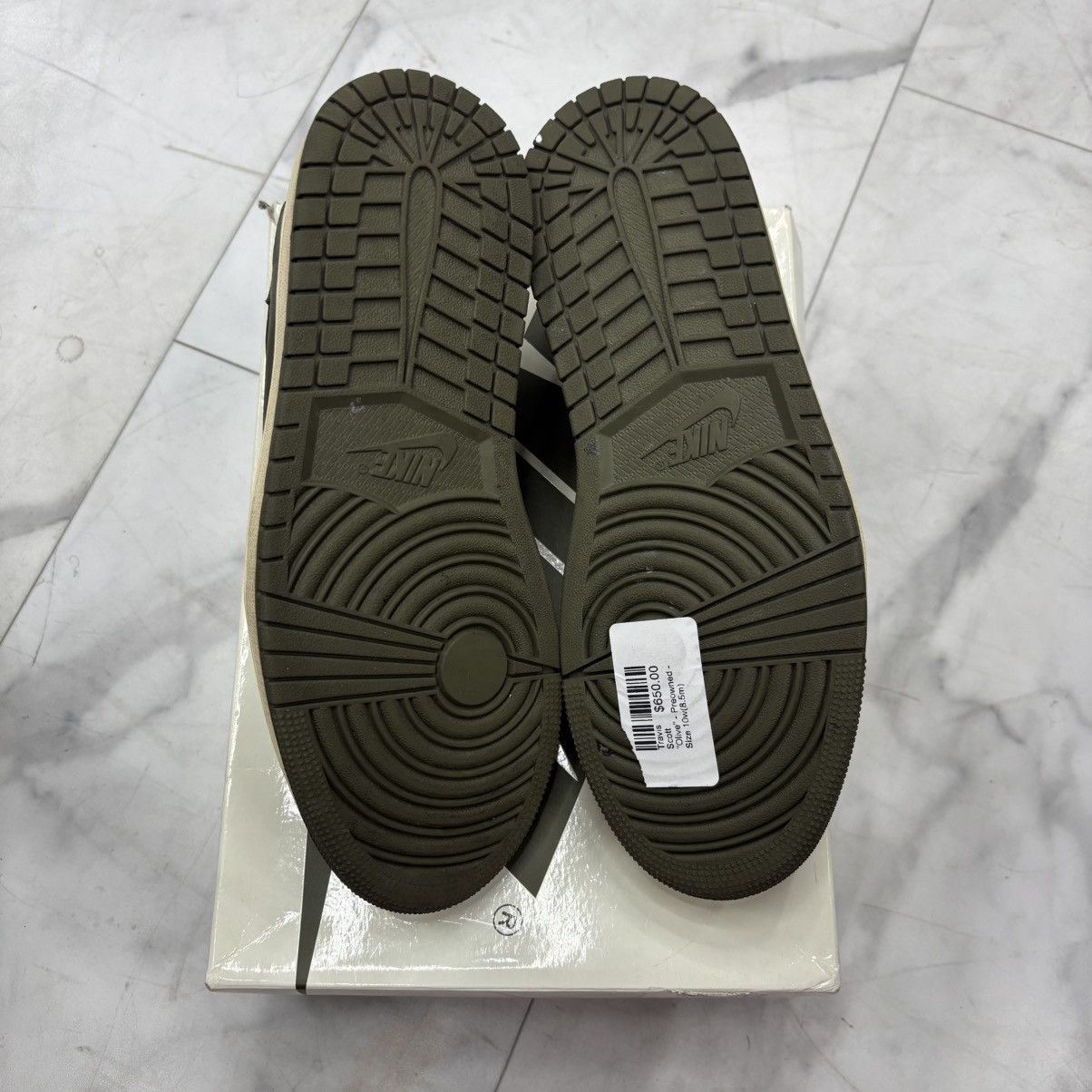 Nike × Travis Scott Nike X Travis Scott Jordan 1 Low “Olive” Size US 8.5 / EU 41-42 - 5 Thumbnail