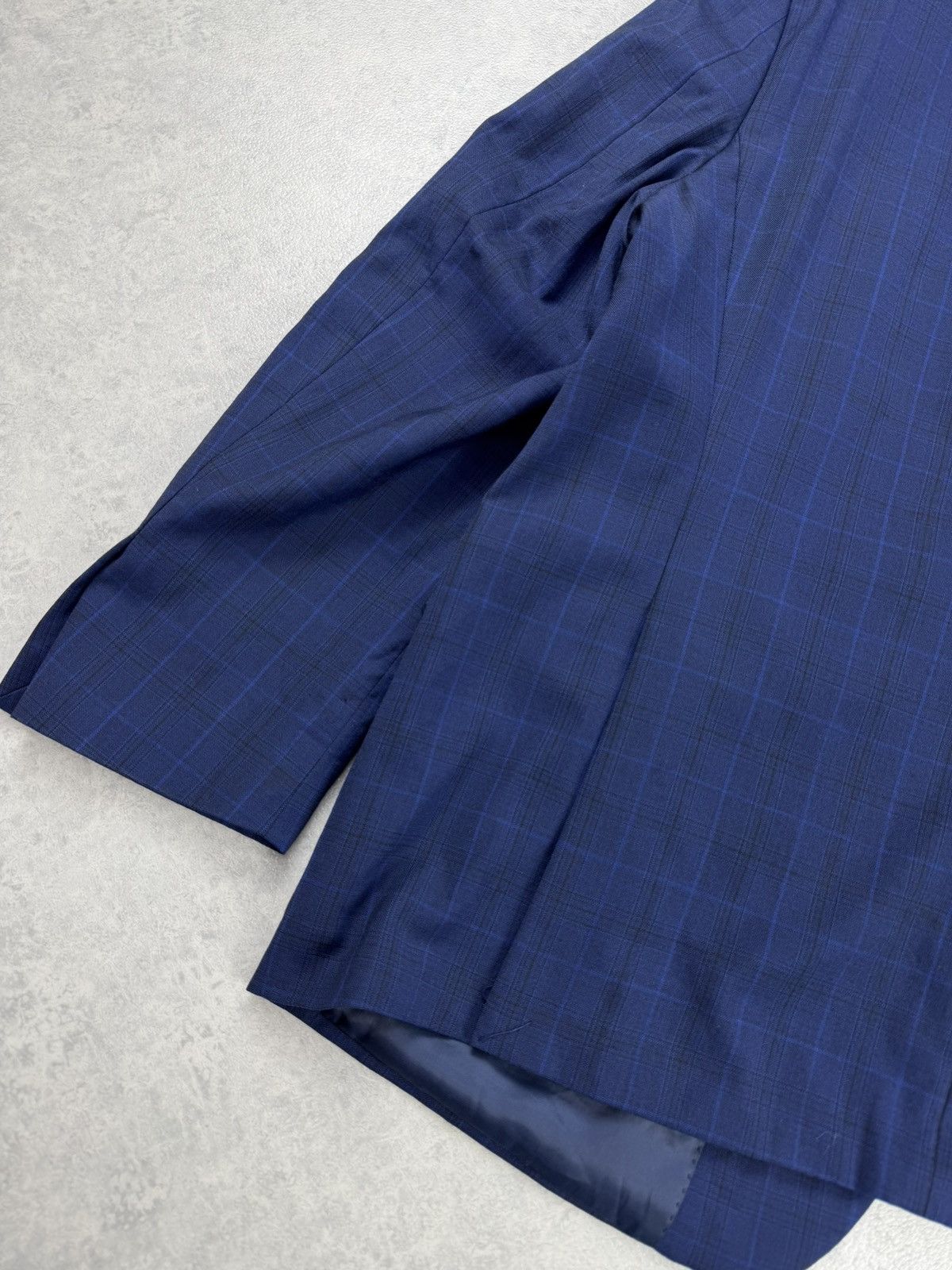 Ralph Lauren Ralph Lauren Blue Check Wool Blazer 48R Mens Sport Coat Size 48R - 16 Thumbnail