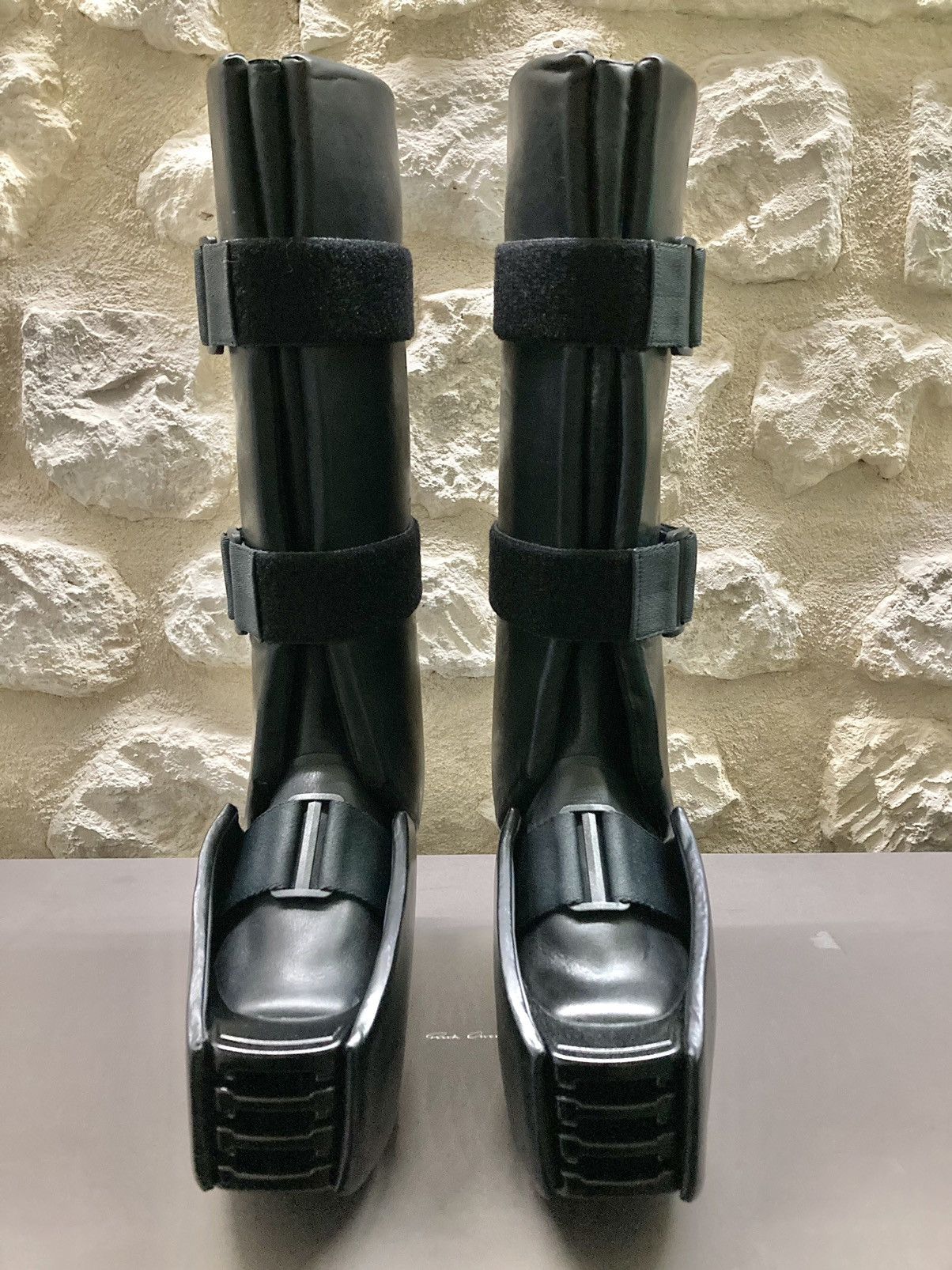 Rick Owens NEVER WORN / Splint Platform Boots by Rick Owens Size US 9 / EU 42 - 2 Thumbnail