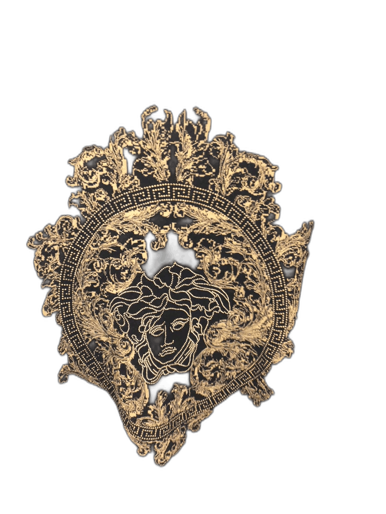Versace Versace Black Gold Embroidered Sweater - dmc Size M / US 6-8 / IT 42-44 - 1 Thumbnail