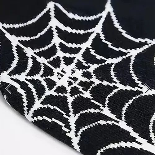 Japanese Brand Y2K Knitting Spider Web Beanie Hat Size ONE SIZE - 2 Thumbnail