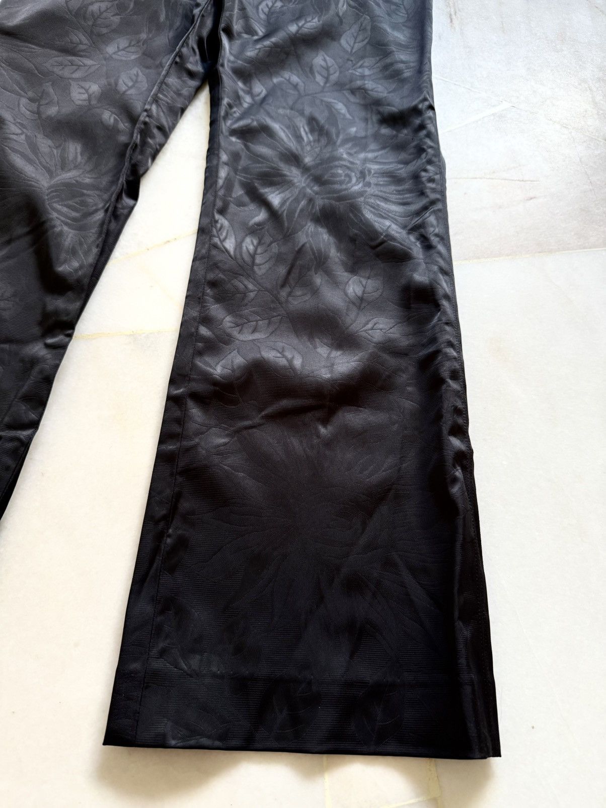 Jean Paul Gaultier Vintage rare Jean Paul gaultier Flower motive waxed pants Size 28" / US 6 / IT 42 - 3 Thumbnail