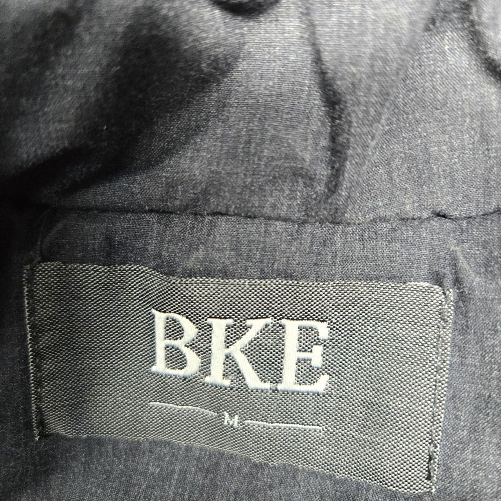 BKE BKE Vest Mens M Gray Chambray Quilted Snap Front Pockets Plaid Lined Size US M / EU 48-50 / 2 - 6 Thumbnail