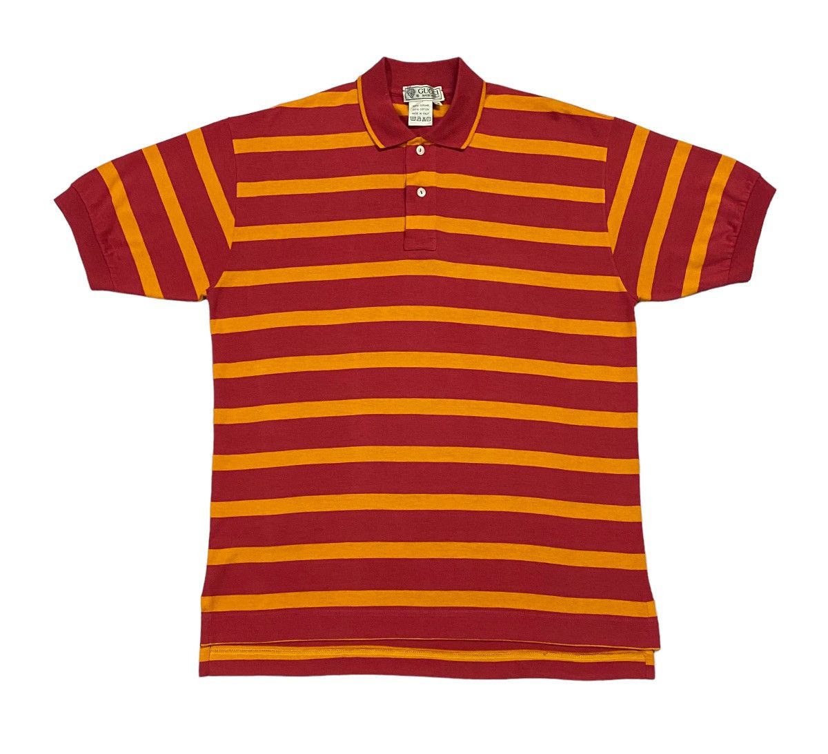 Gucci × Vintage Vintage Gucci Striped Polo Shirt Size US S / EU 44-46 / 1 - 2 Thumbnail