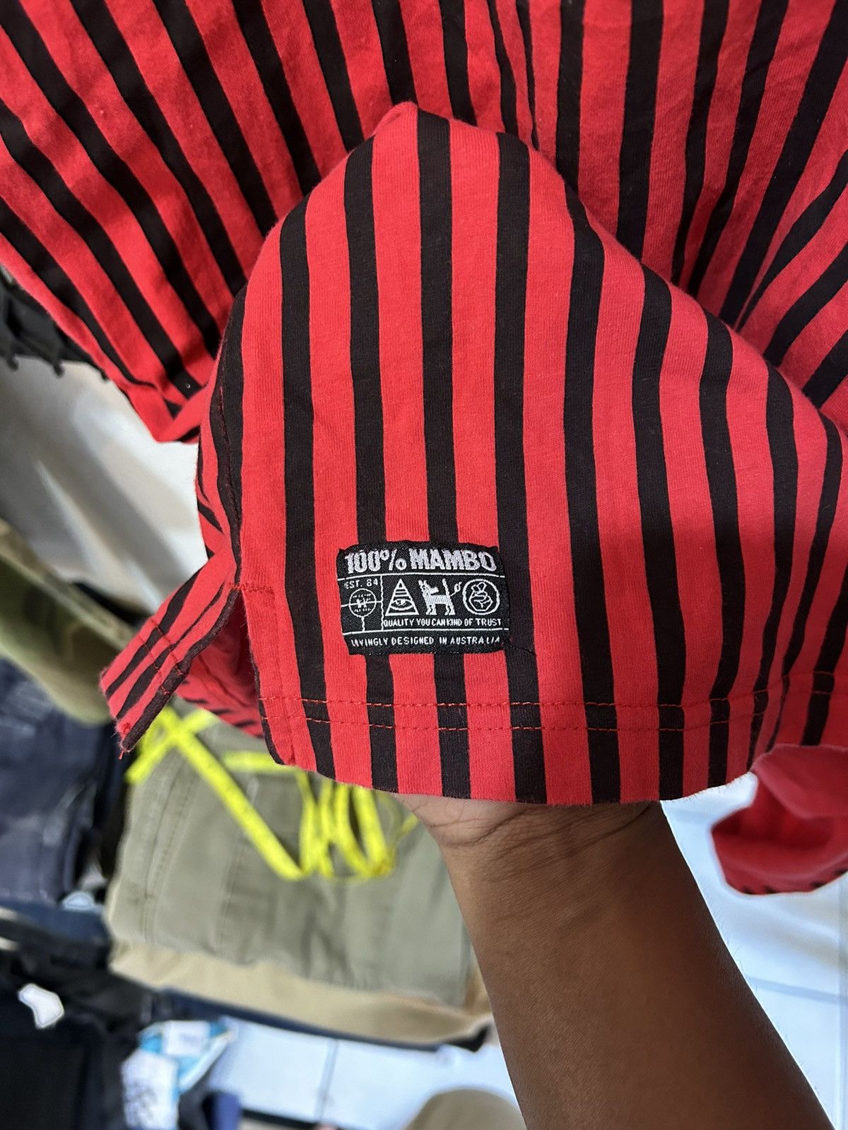 Mambo Collar Mambo surfing spellout big logo stripe design Size US XL / EU 56 / 4 - 10 Thumbnail