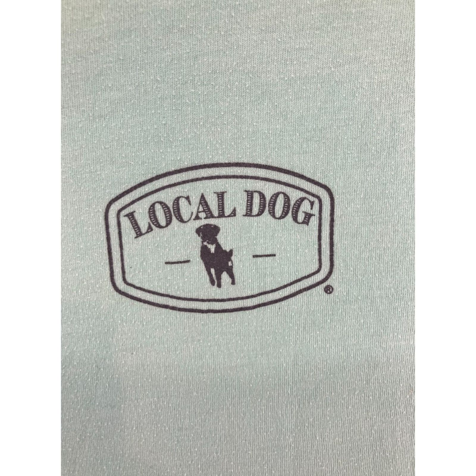 Vintage Canvas Dog Graphic Print T-Shirt Large Green Short Sleeve Mens Folly Beach SC Size US L / EU 52-54 / 3 - 7 Thumbnail