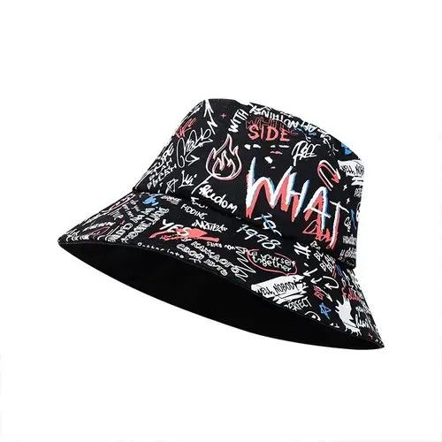 High Sport × Japanese Brand "WHAT" Printing Letter bucket hat Size ONE SIZE - 3 Thumbnail