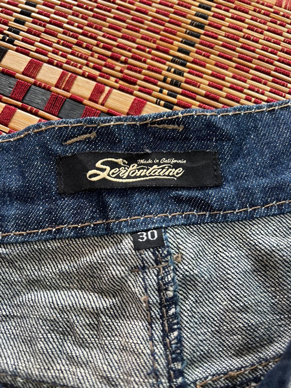 Vintage Serfortaine Relaxed Wide Leg California Twisted Seams Jeans Size US 34 / EU 50 - 10 Thumbnail