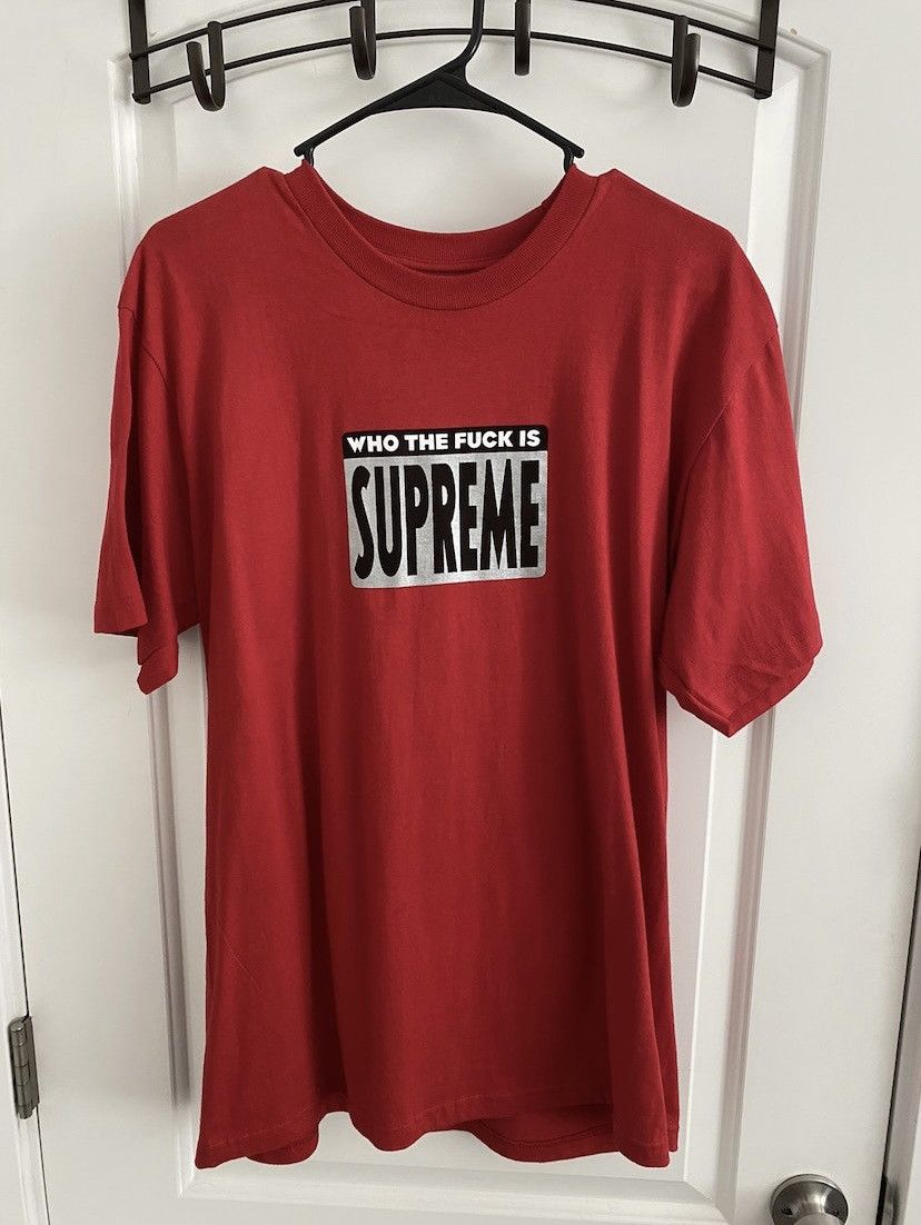 Supreme Supreme Who The Fck Tee Size US M / EU 48-50 / 2 - 1 Thumbnail