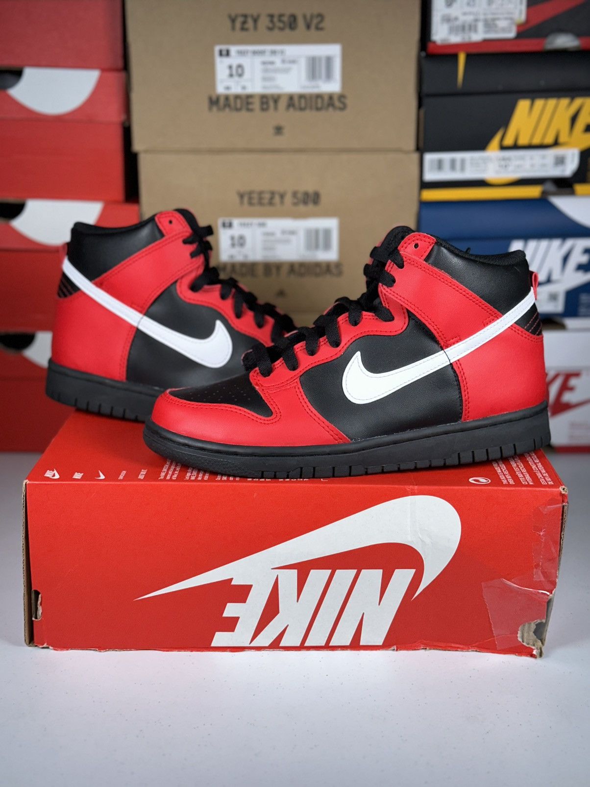 Nike Size 6.5Y/8W - Nike Dunk High Deadpool Black/Red | Grailed