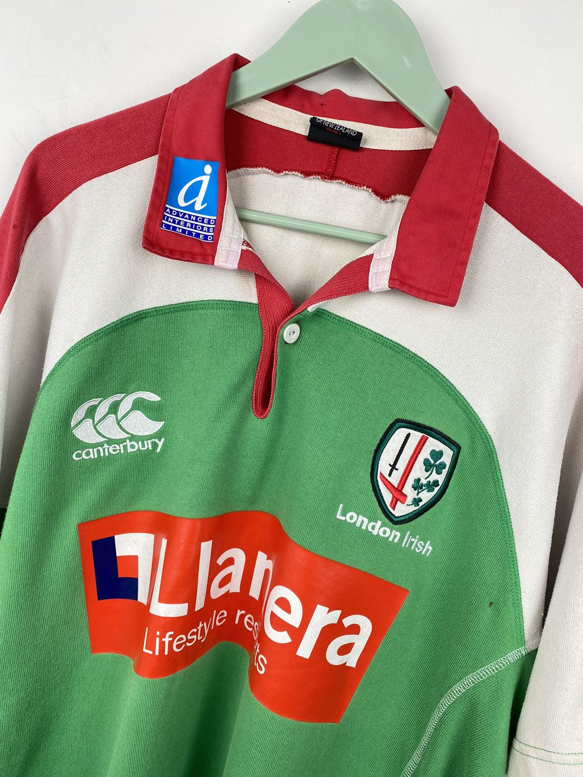 Canterbury of New Zealand Vintage London Irish Canterbury Rugby Jersey T Shirt Kiwis Size US L / EU 52-54 / 3 - 2 Thumbnail