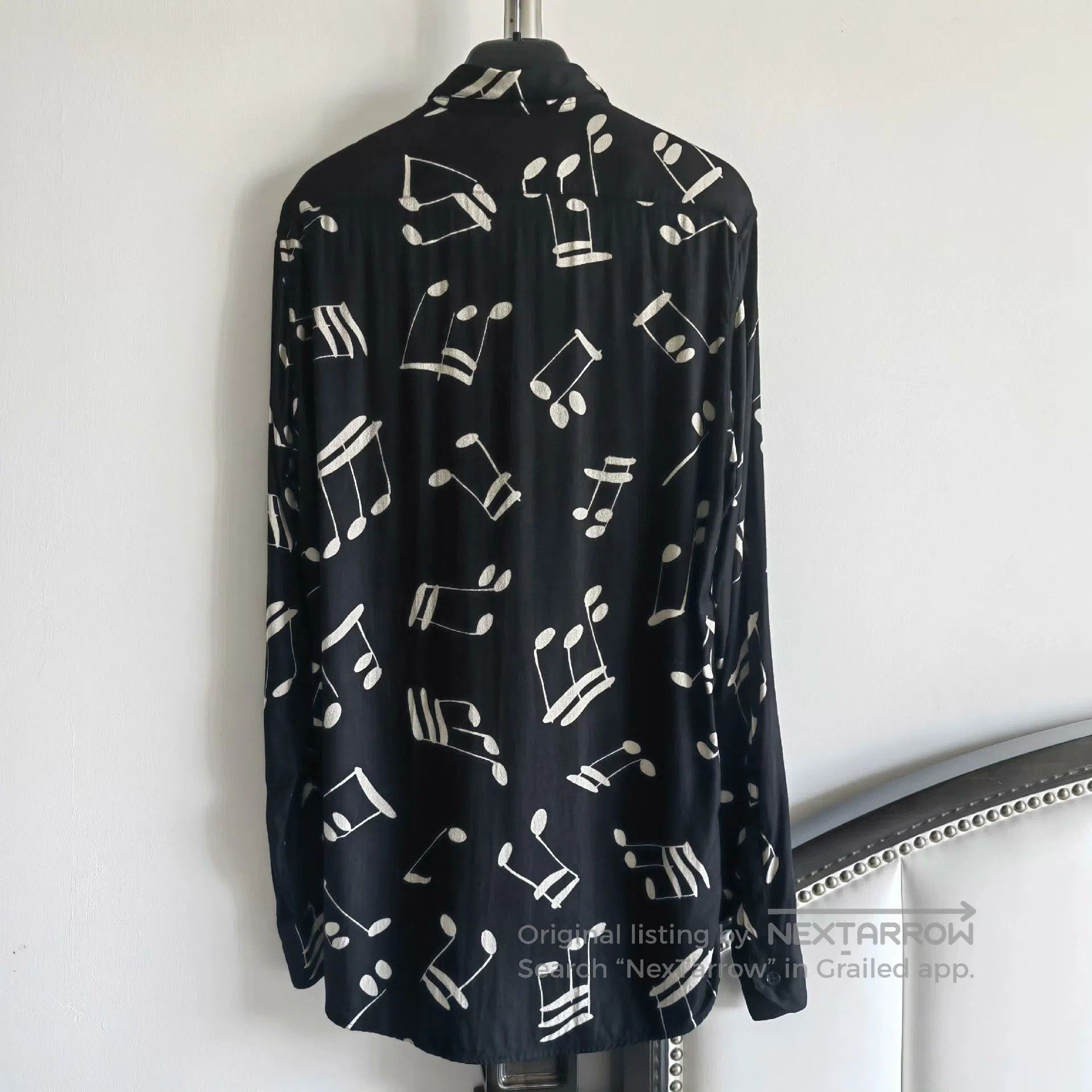 Saint Laurent Paris Saint Laurent Paris Musical Note Shirt. Size US XXS / EU 40 - 2 Thumbnail