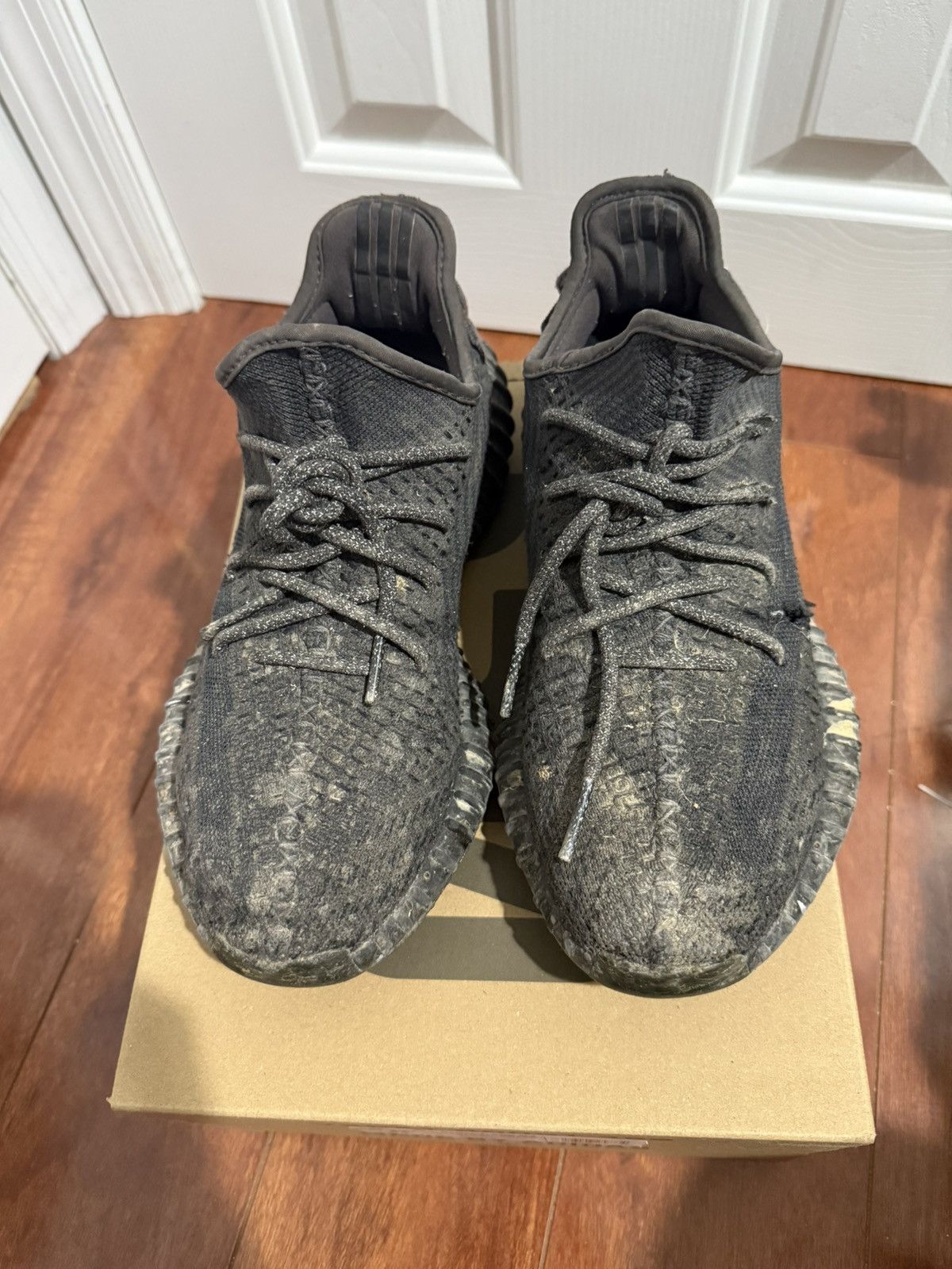 Yeezy Adidas Yeezy Boost 350 V2 "Black Non-Reflective" (FU9006) Size US 8 / EU 41 - 1 Thumbnail