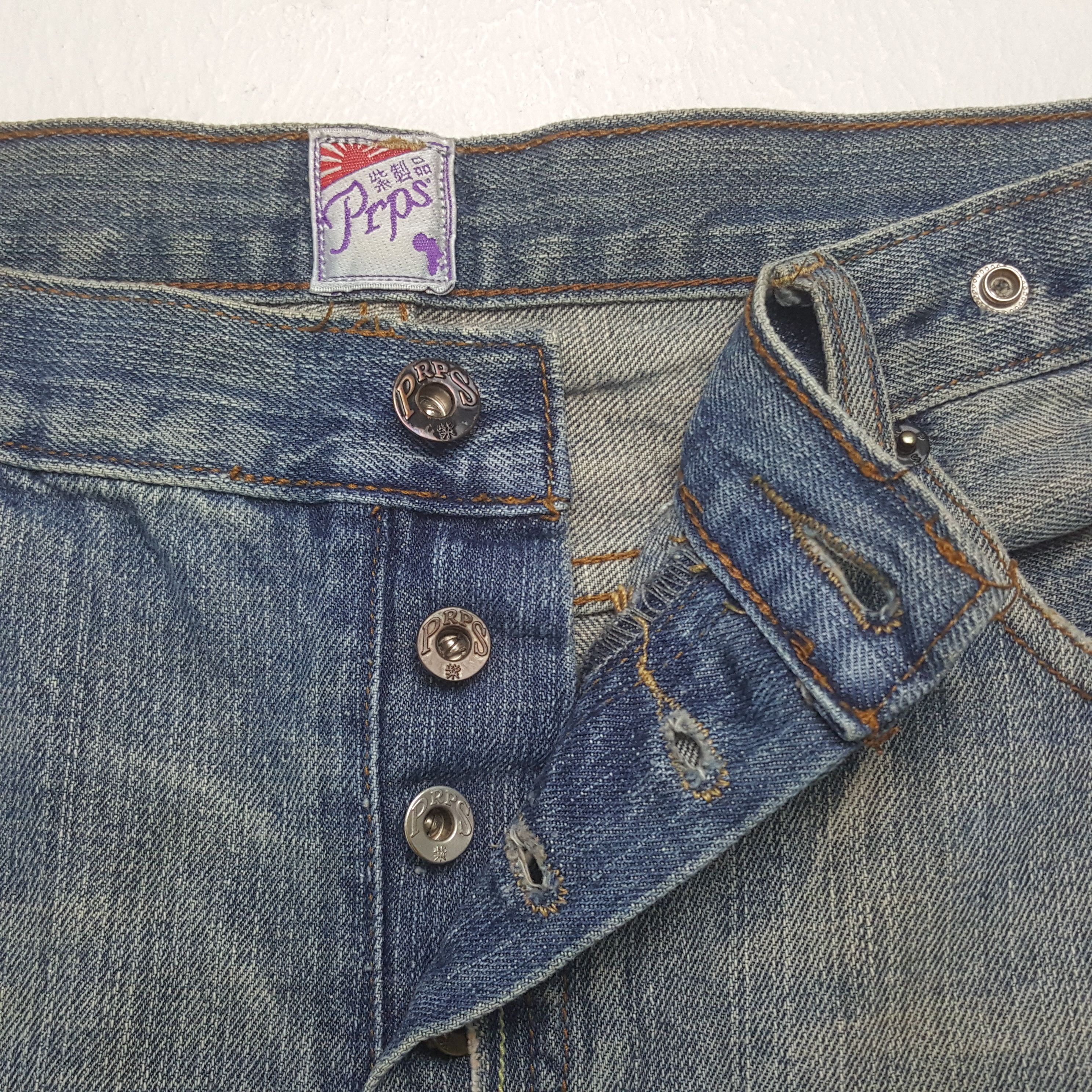 Prps Vintage Prps Japanese Brand Distressed Denim Jeans RR11 Size US 36 / EU 52 - 7 Thumbnail