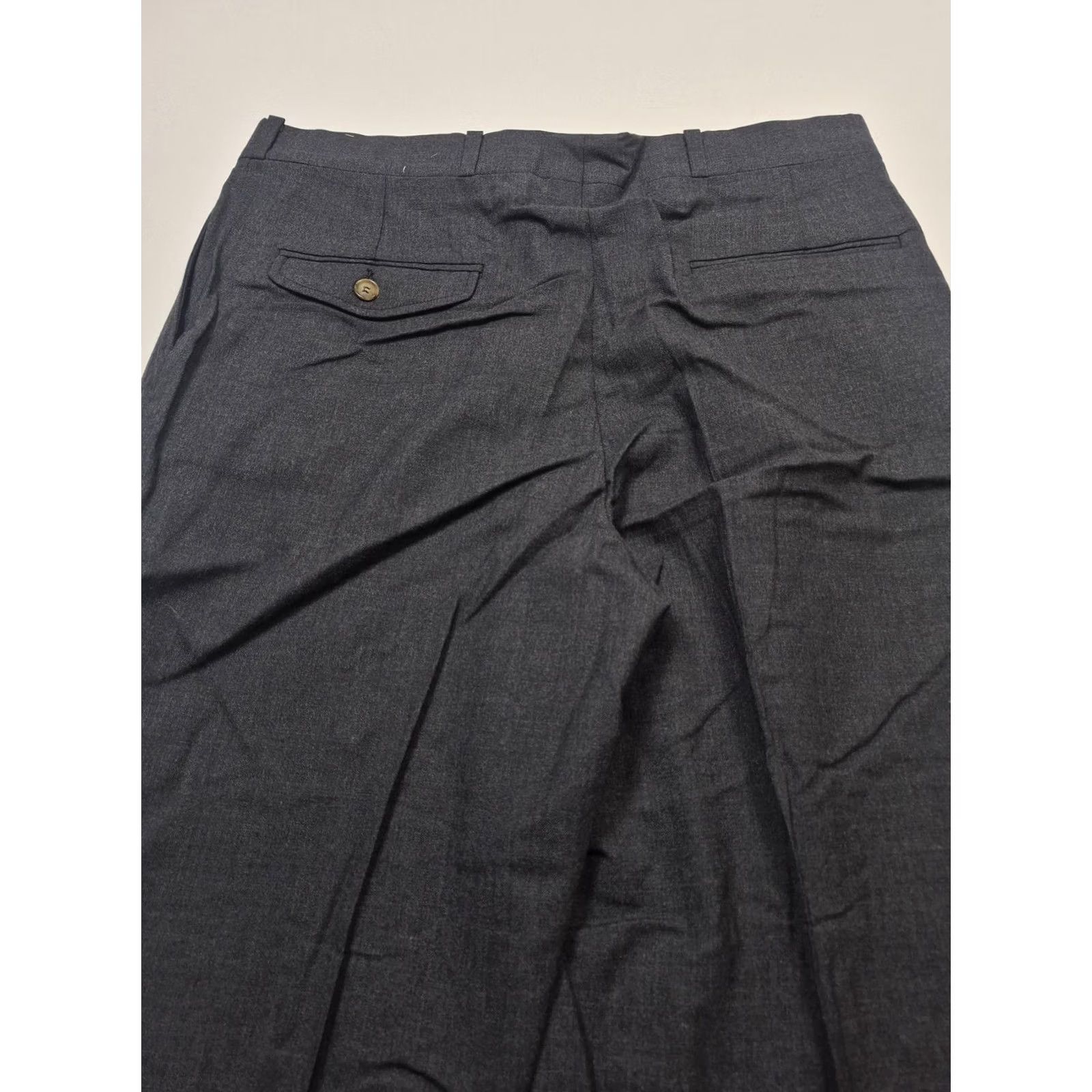 Vintage VINTAGE Racquet Club Dress Pants Mens 34x36 Gray Wool Pleated Straight Flannel Size US 34 / EU 50 - 5 Thumbnail