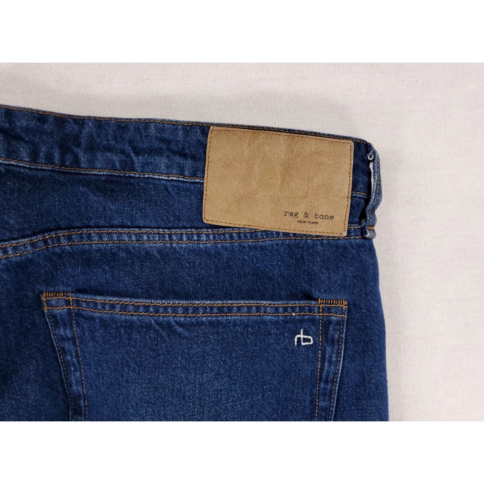 Rag & Bone Rag & Bone Jeans Rosa Mid-Rise Boyfriend Blue Womens 37x28 Actual 32 Waist Medium Wash Size 25" / US 0 / IT 36 - 5 Thumbnail