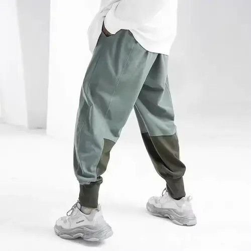 Japanese Brand 20AW Indigo Union Japan Grey Green Patchwork City Joggers Size US 33 - 3 Thumbnail