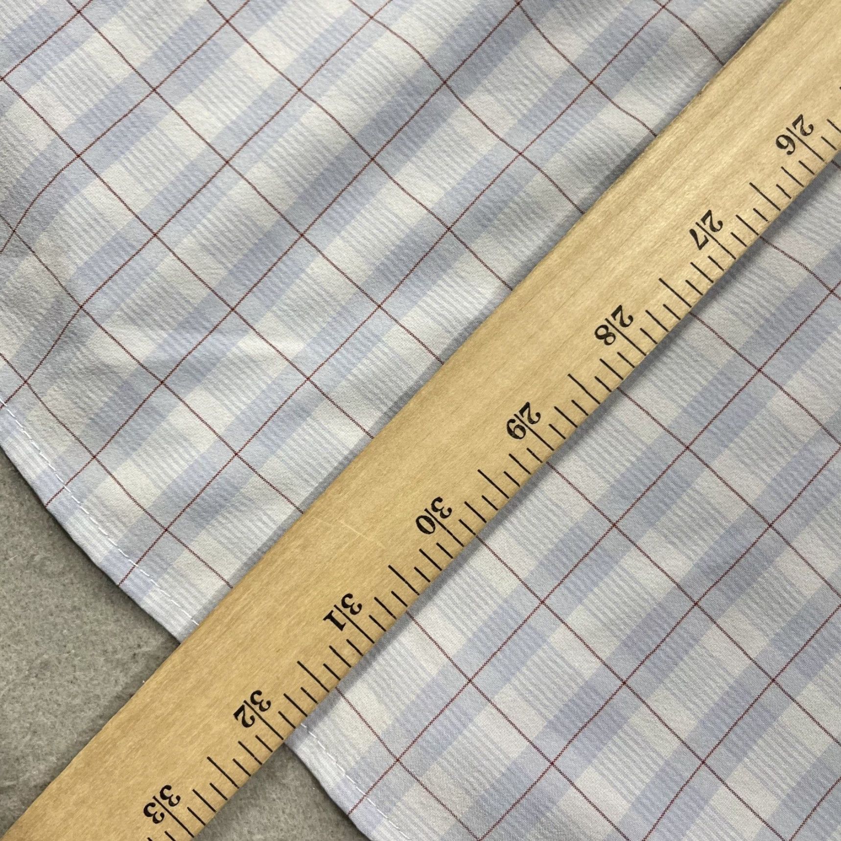 Mizzen+Main Mizzen+Main Shirt Mens 2XL Trim Fit Blue Plaid Check Leeward Stretch Casual, Button-Up, Classic Preppy, Summer, Spring, Fall, Mens, Blue, 2XL Size US XXL / EU 58 / 5 - 8 Thumbnail