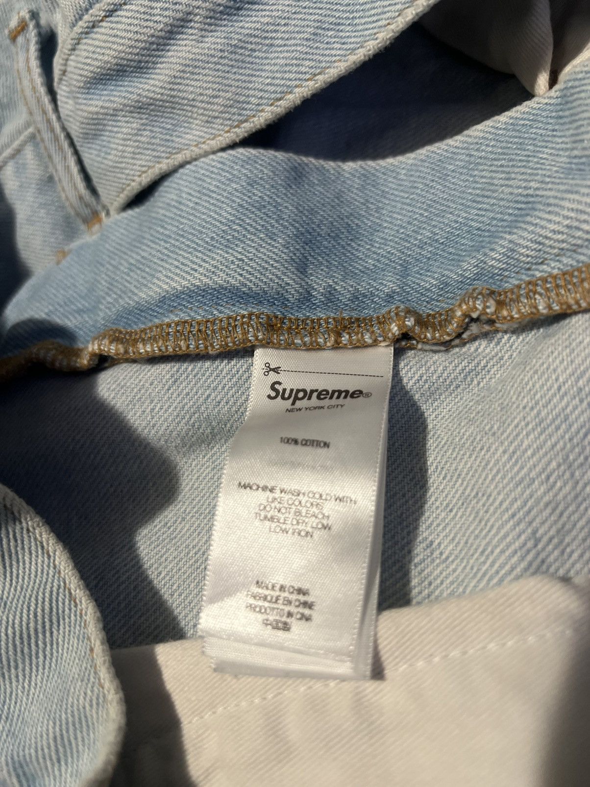 Supreme Supreme Baggy Denim Short ‘Washed Indigo’ Ss24 Size US 30 / EU 46 - 5 Thumbnail