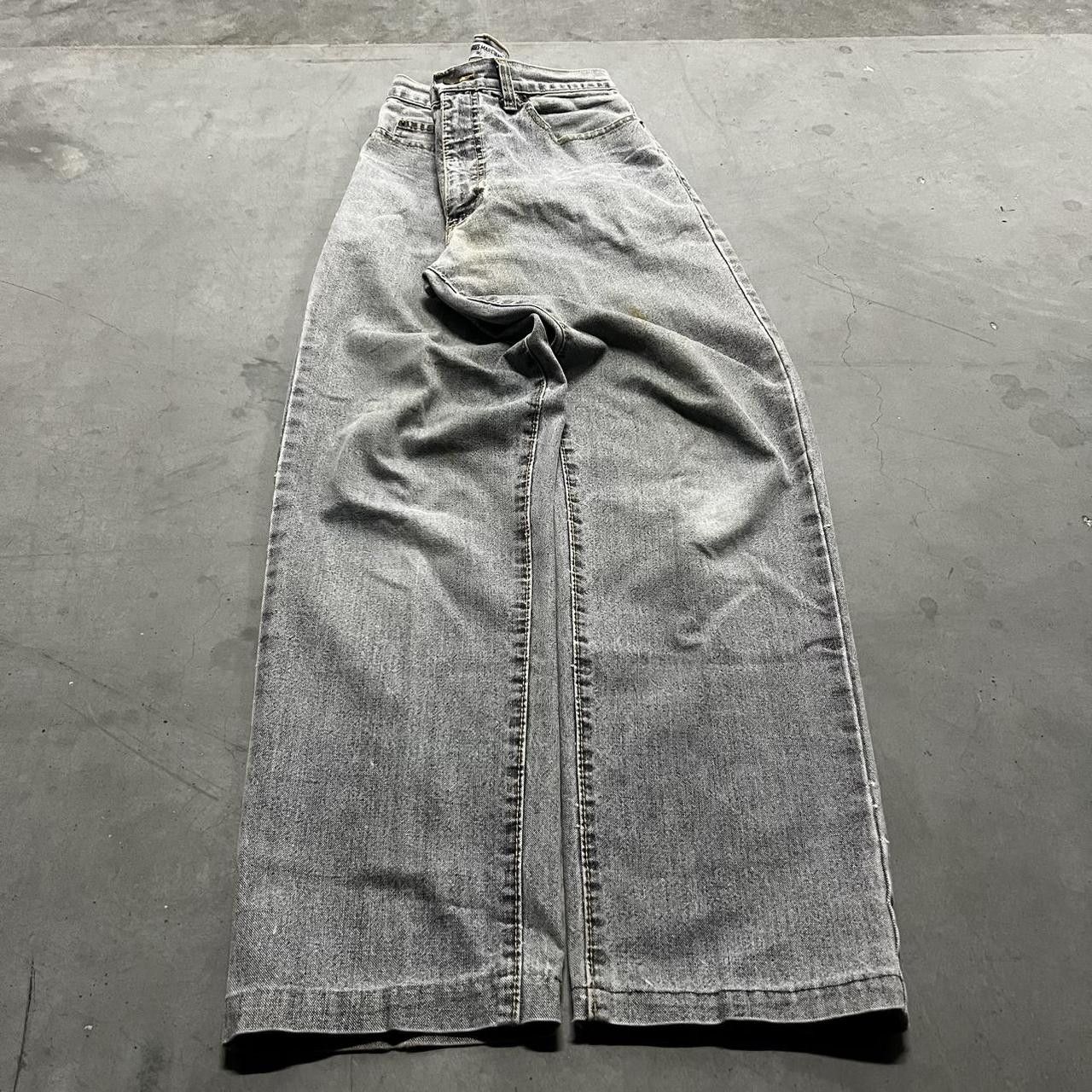 Guess × Vintage Vintage Y2K Guess Made In Usa Silver Light Wash Denim Jeans! Size US 30 / EU 46 - 1 Thumbnail