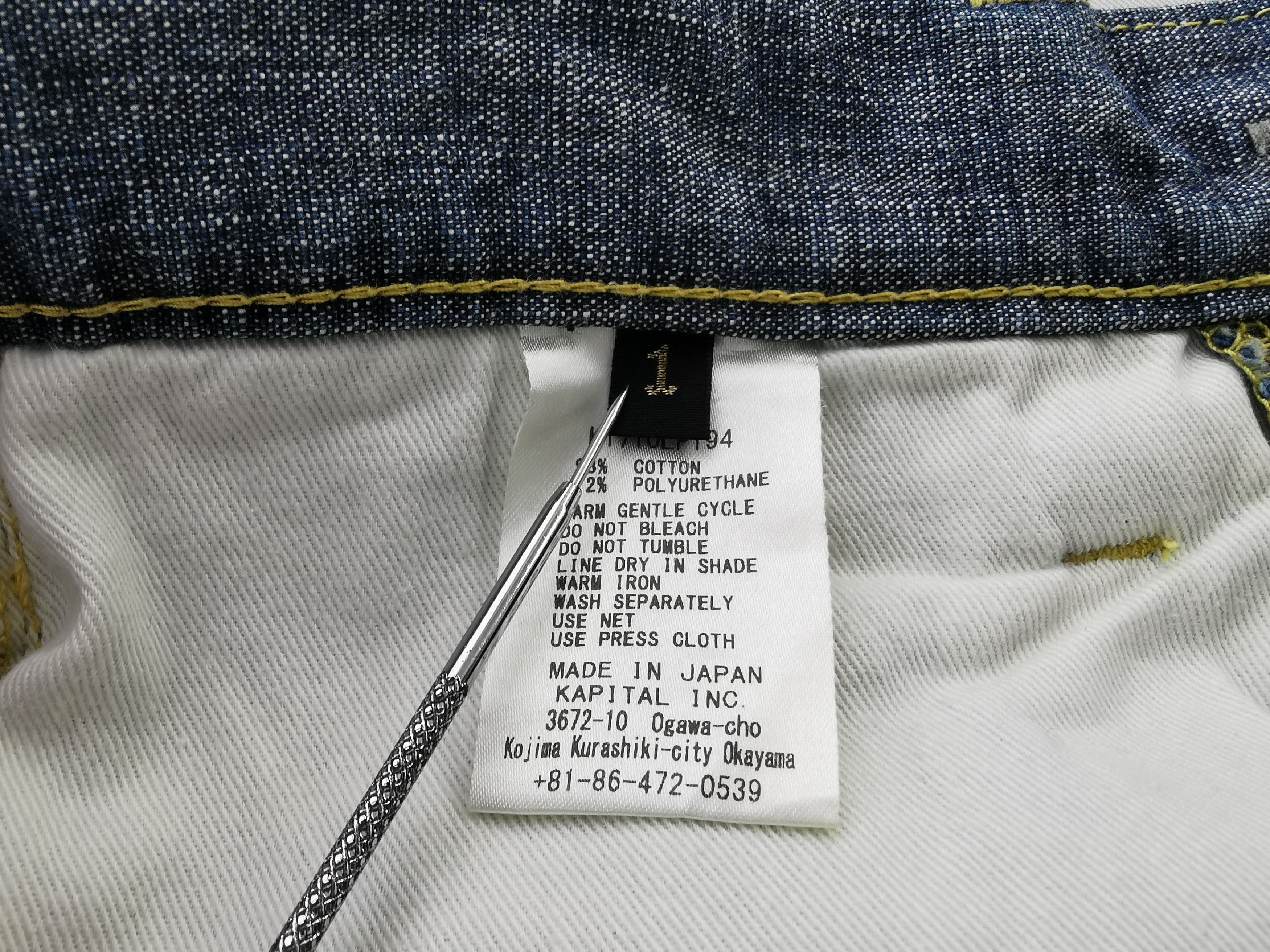 Japanese Brand × Kapital × Vintage Vintage 90's Kapital Denim Jeans Made In Japan Size 27 Size US 27 - 9 Thumbnail