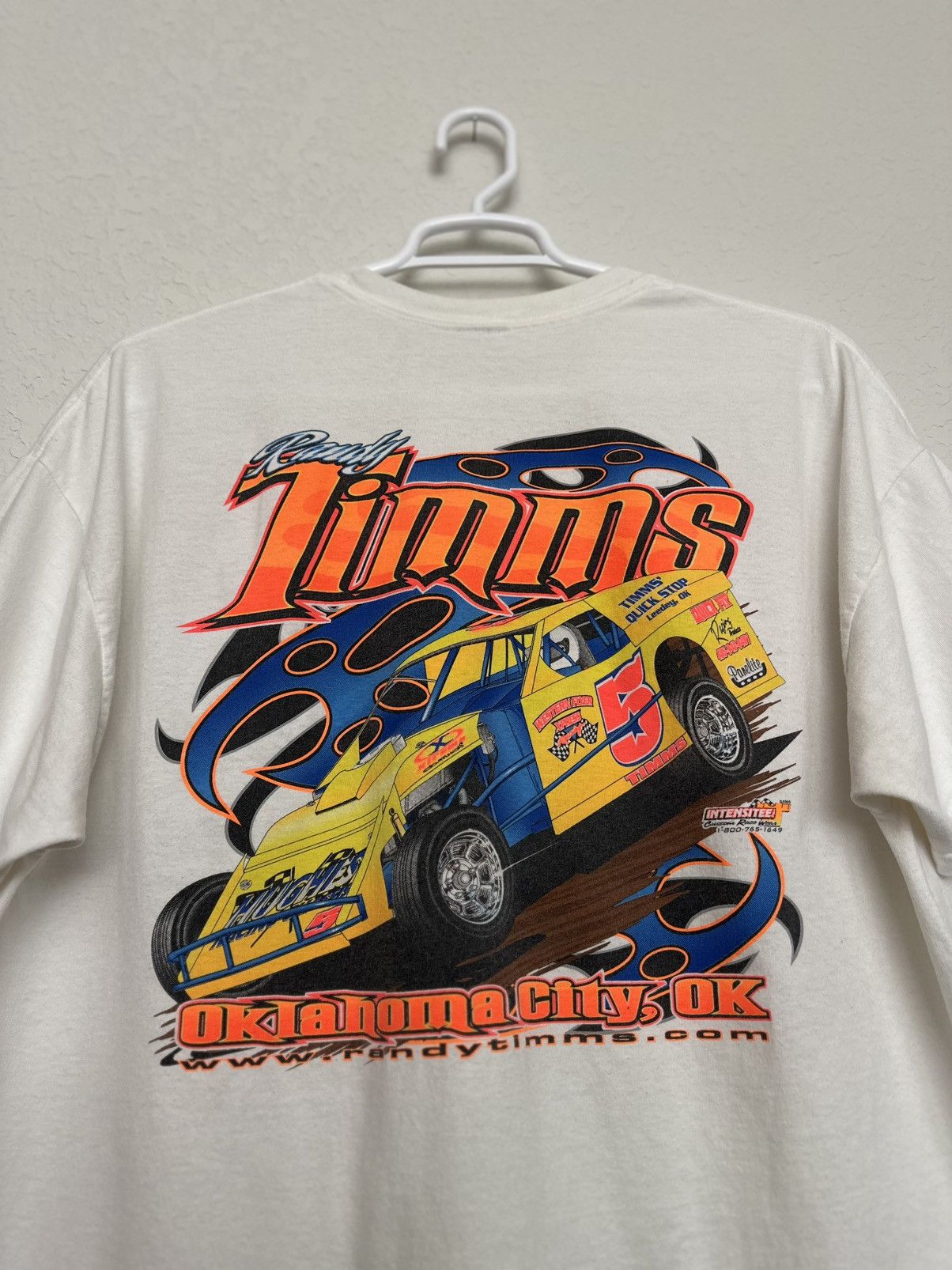 Chase Authentics × NASCAR Vintage 2005 Randy Timms Dirt Track Racing Graphic Tee Size US XL / EU 56 / 4 - 4 Thumbnail