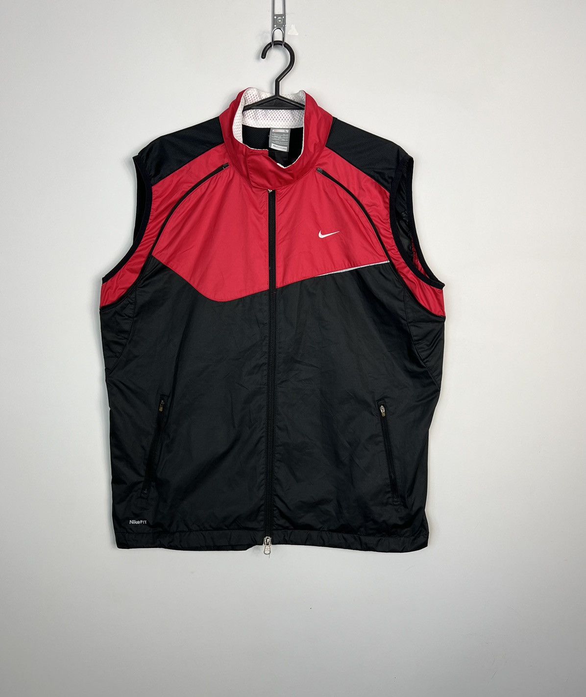 Nike × Vintage Vest Jacket Nike Small Logo Swoosh Vintage Size US L / EU 52-54 / 3 - 1 Thumbnail
