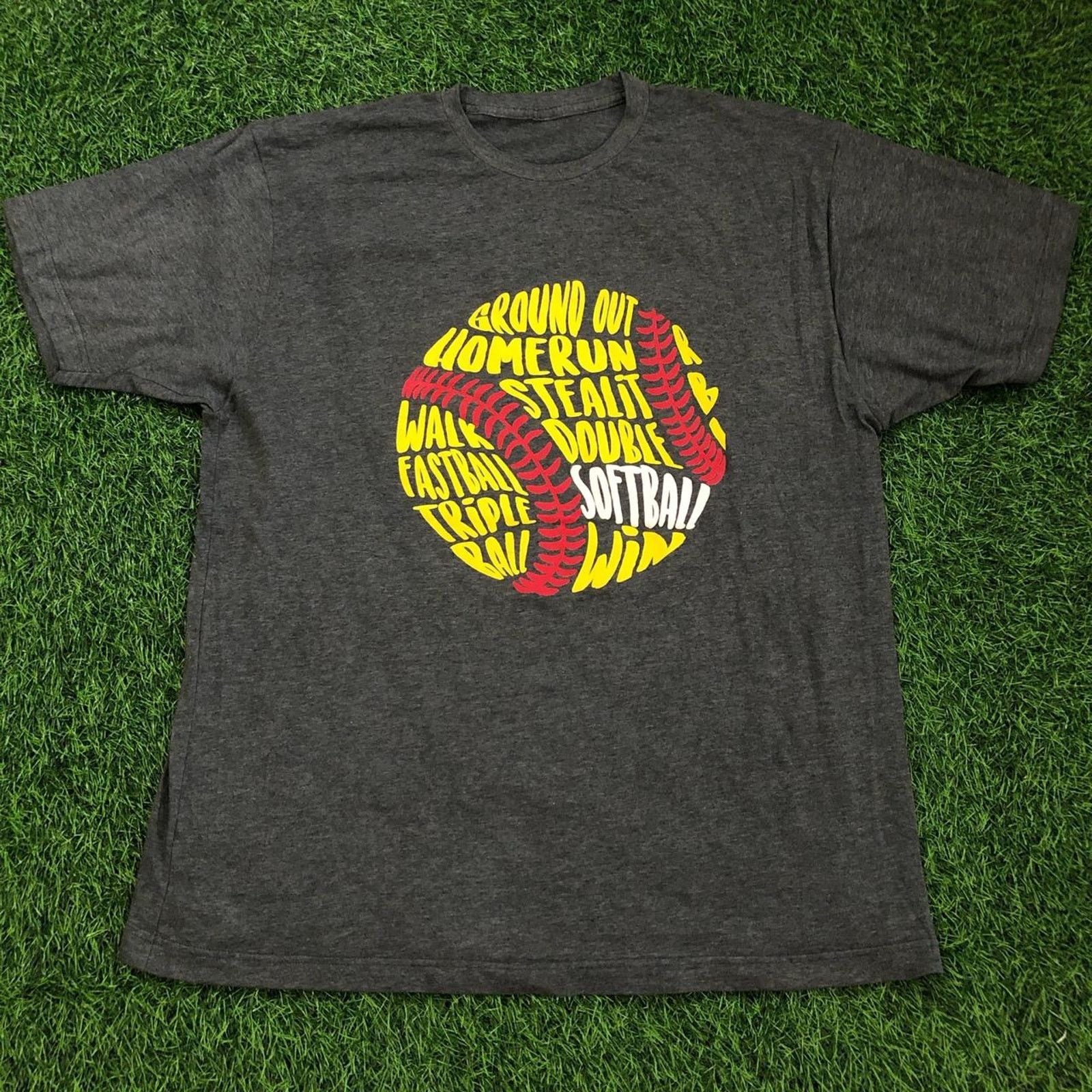 Other Grey USSSA Softball Phrase Graphic Quote Tee Size US XXL / EU 58 / 5 - 1 Thumbnail