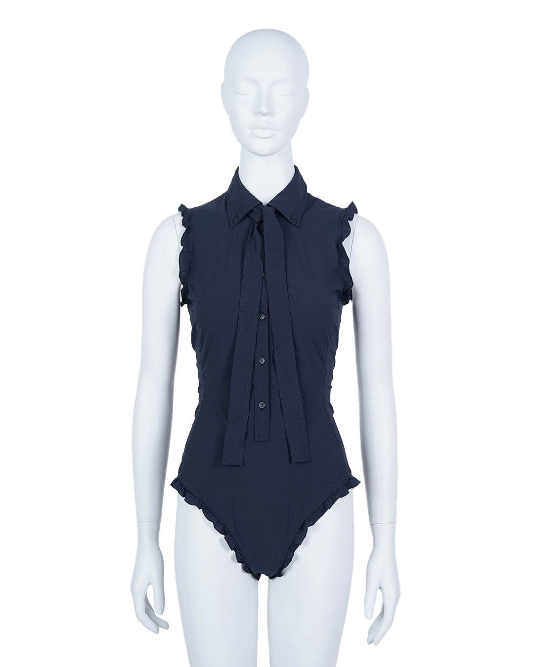Miu Miu Miu Miu S/S2000 Ruffle Bodysuit Size M / US 6-8 / IT 42-44 - 1 Thumbnail