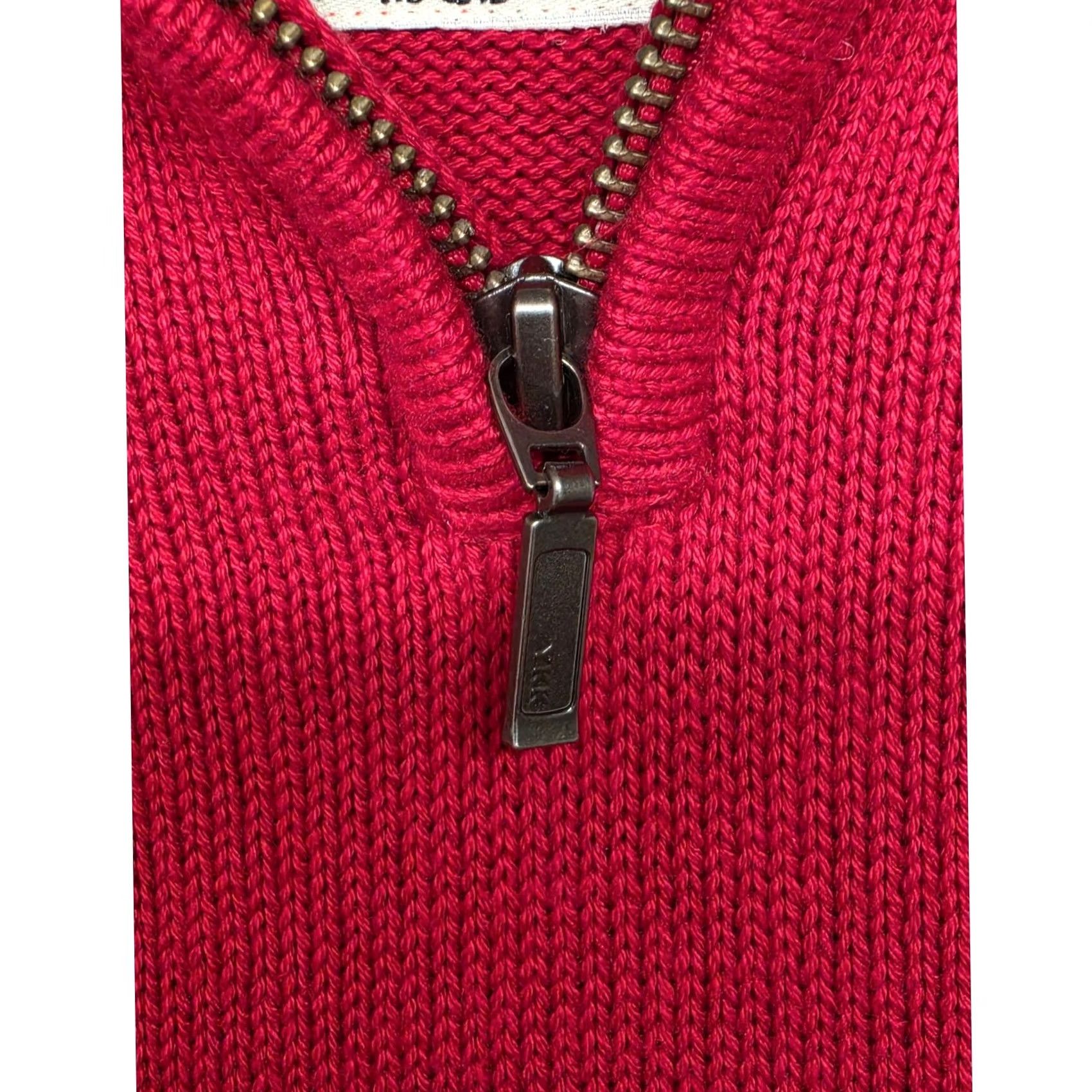 Vintage VINTAGE Ohio State Buckeyes Quarter Zip Sweater Mens Large Red Knit Pullover NCAA Cotton Size US L / EU 52-54 / 3 - 6 Thumbnail