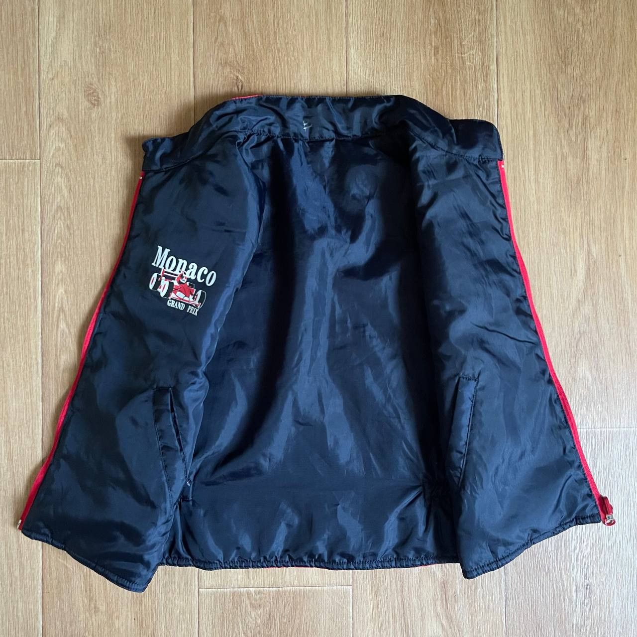 Vintage Vintage Monaco Grand Prix Racing Red/Black Nylon Vest Size US XS / EU 42 / 0 - 7 Thumbnail