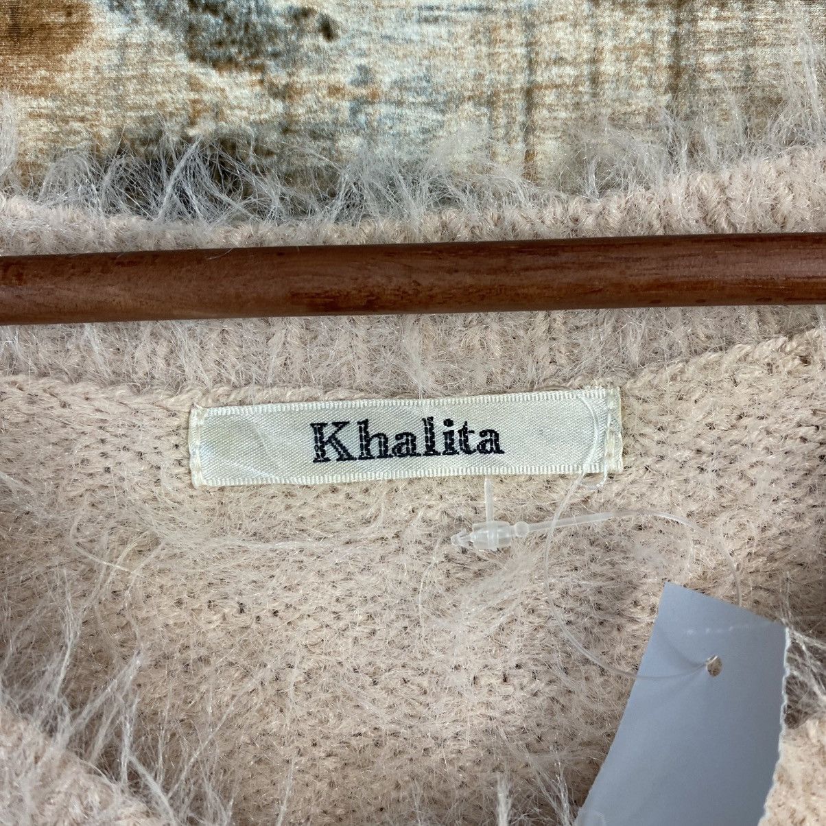 Japanese Brand DL Khalita Pink fur shaggy Knitwear #C1063 Size M / US 6-8 / IT 42-44 - 9 Thumbnail