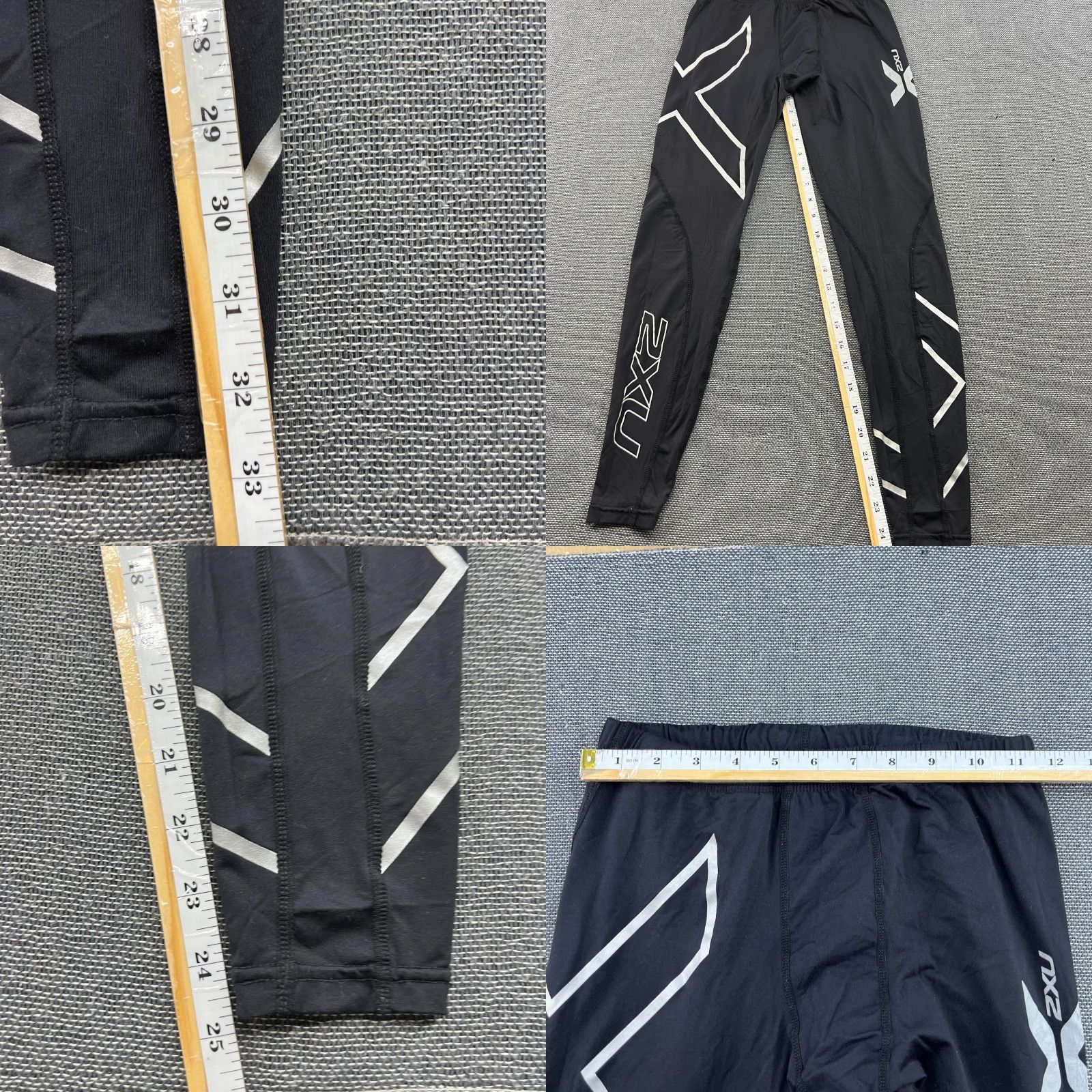2XU 2XU Mens Compression Pants Medium Sport Spandex Elite Black Tights Athletic Shirt? Size US 31 - 8 Thumbnail