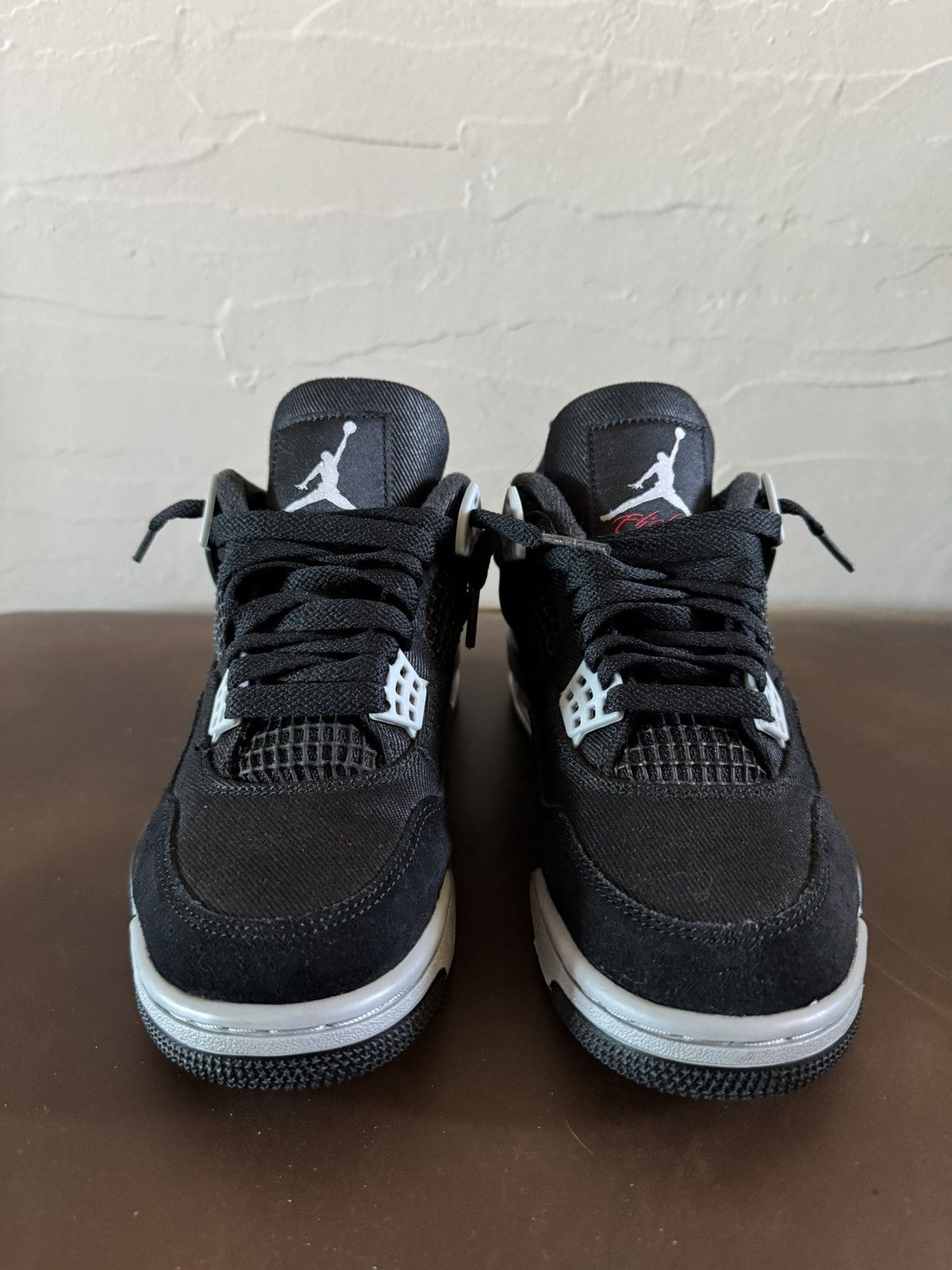 Jordan Brand Black Canvas Jordan 4s ‘2022’ Size US 5.5 / IT 35.5 - 7 Thumbnail