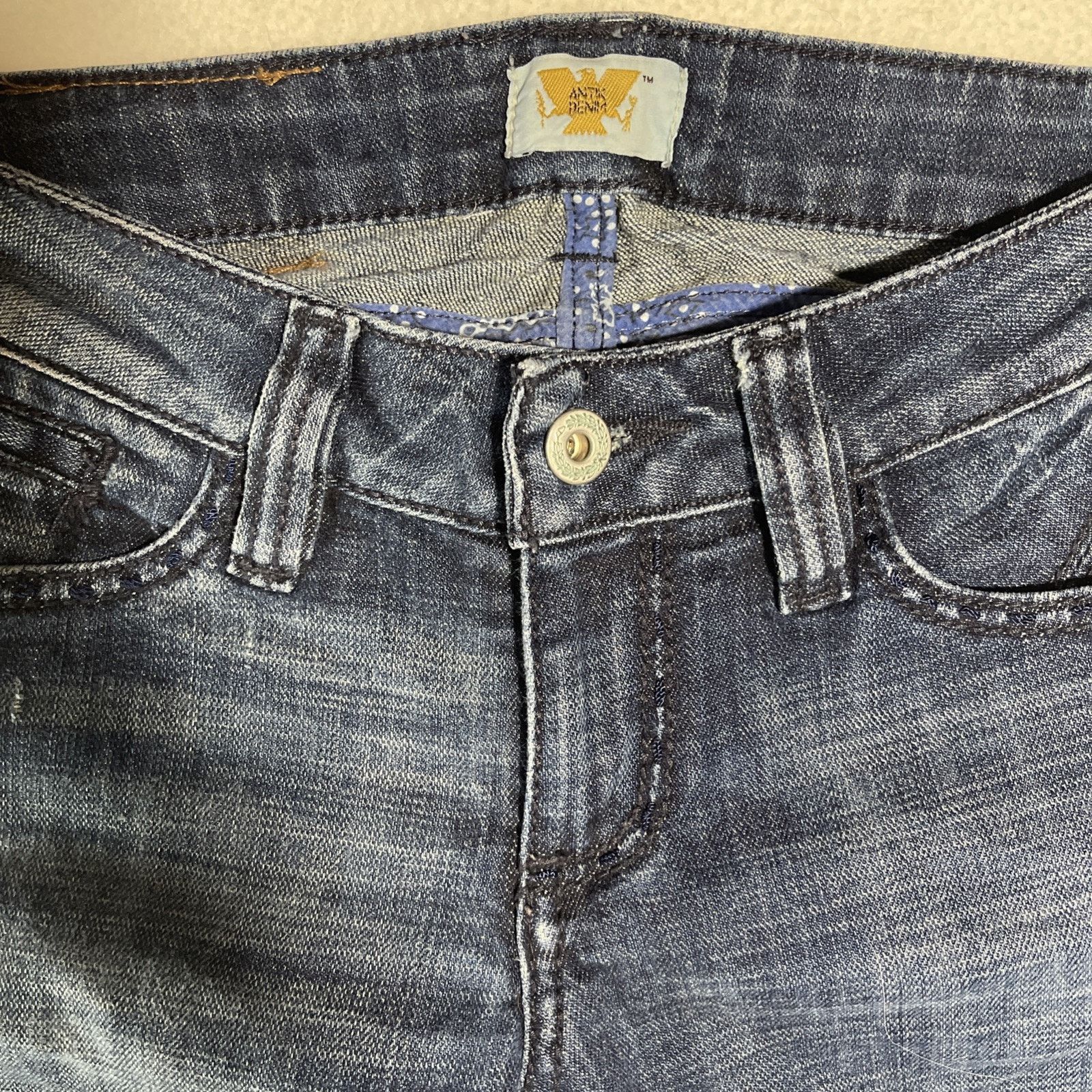 Antik Denim Antik Denim Blue Style Jeans in Medium-Dark Wash Size 24" / US 00 / IT 34 - 3 Thumbnail