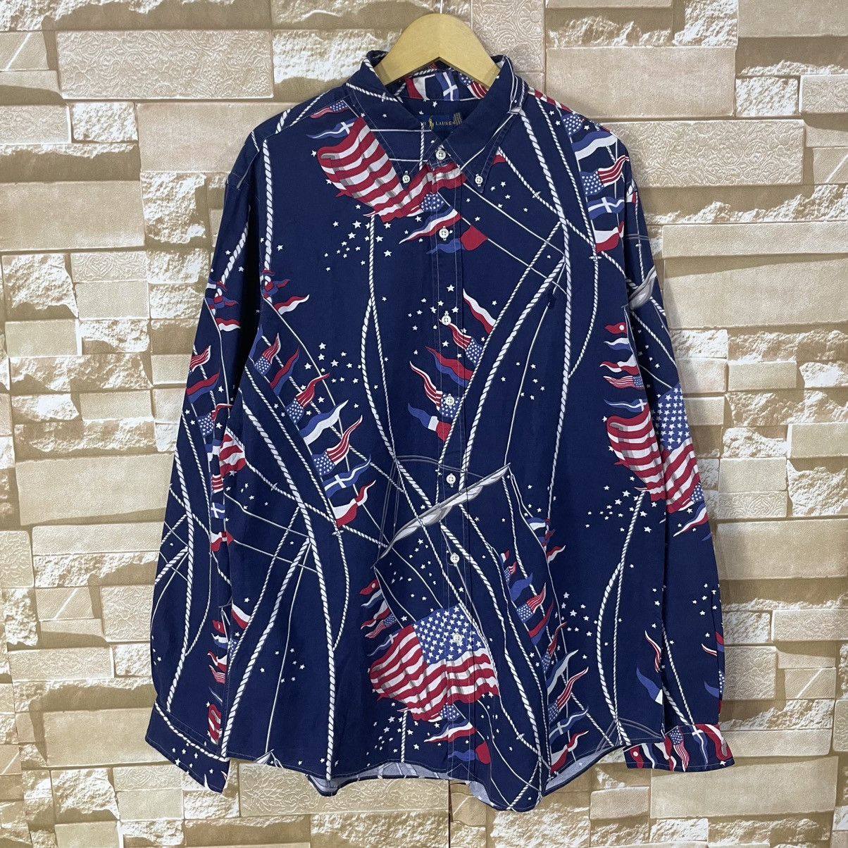 Polo Ralph Lauren American Flag All Over Print Shirt