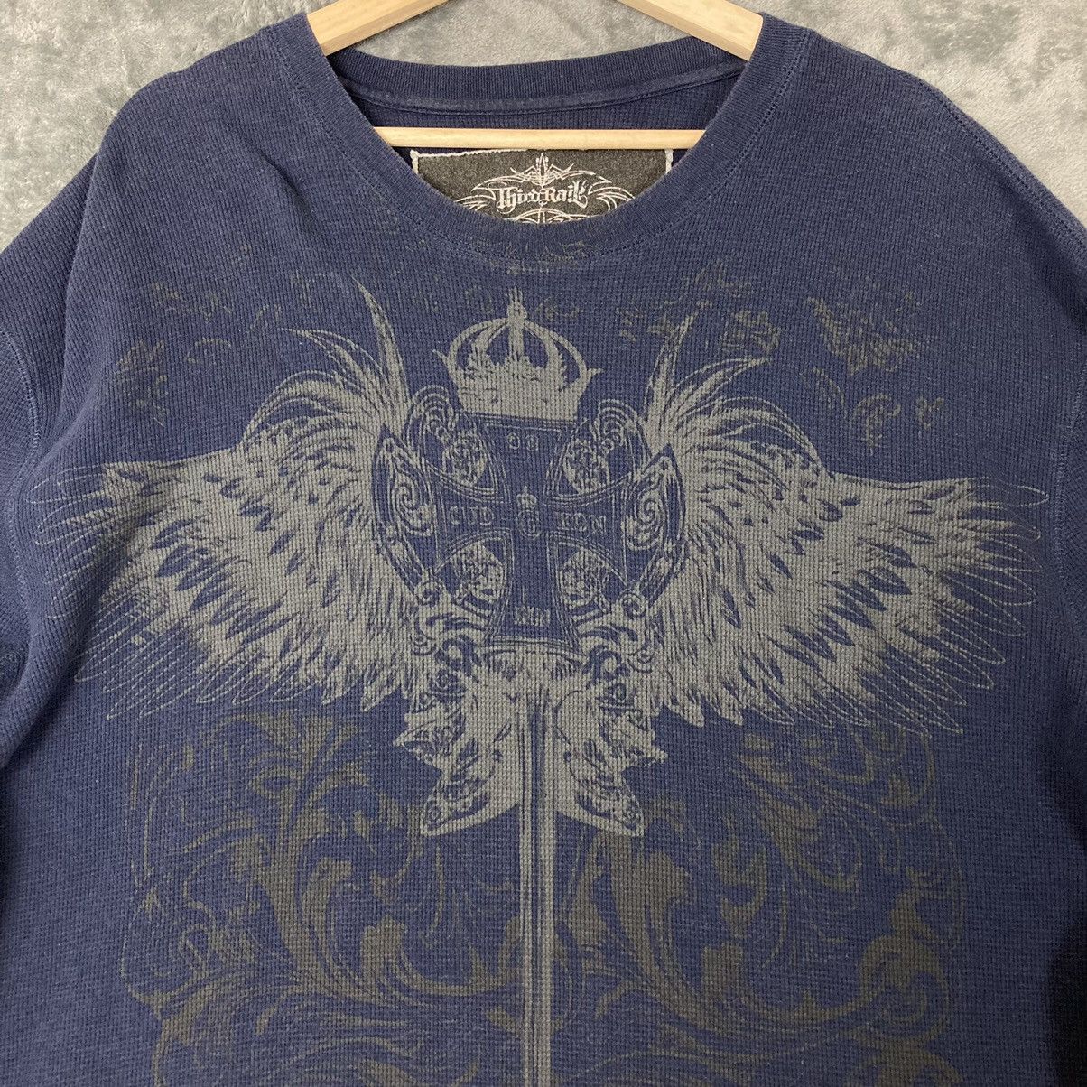 Affliction Vintage Cyber Y2K ThirdRail Cross Grunge Long Sleeve Thermal Size US XL / EU 56 / 4 - 2 Thumbnail