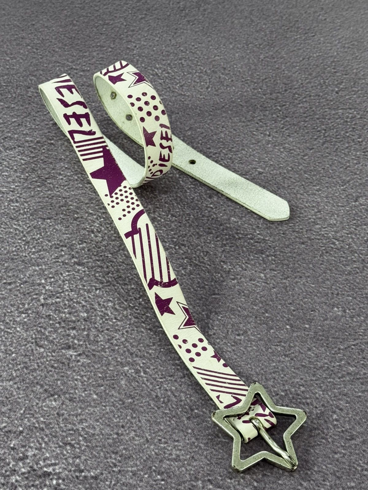 Y2K Diesel Coloured Glamour Leather 00’s Belt