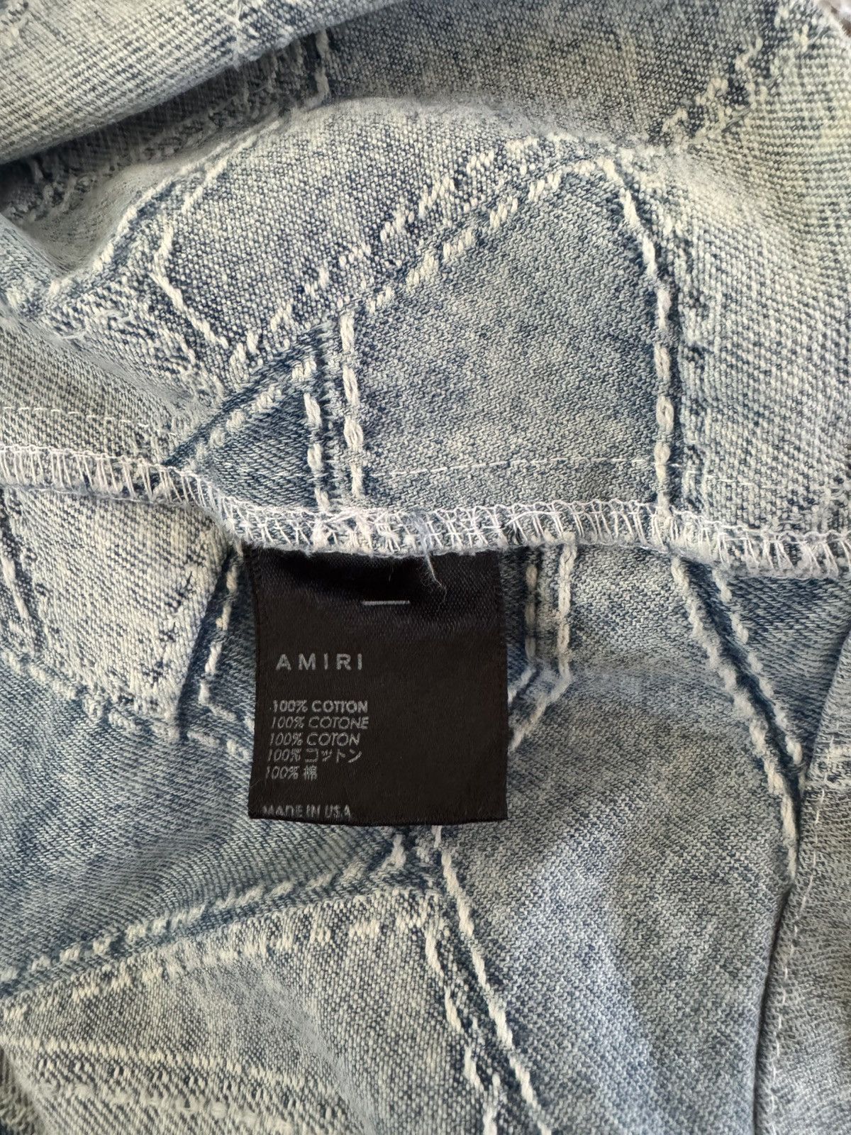 Amiri Amiri Denim Baseball Jersey Size US L / EU 52-54 / 3 - 9 Thumbnail