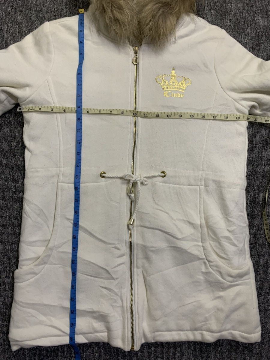 Japanese Brand Cindy Japanese Brand Ivory Zip Jacket Faux Fur Hoodie Size M / US 6-8 / IT 42-44 - 9 Thumbnail