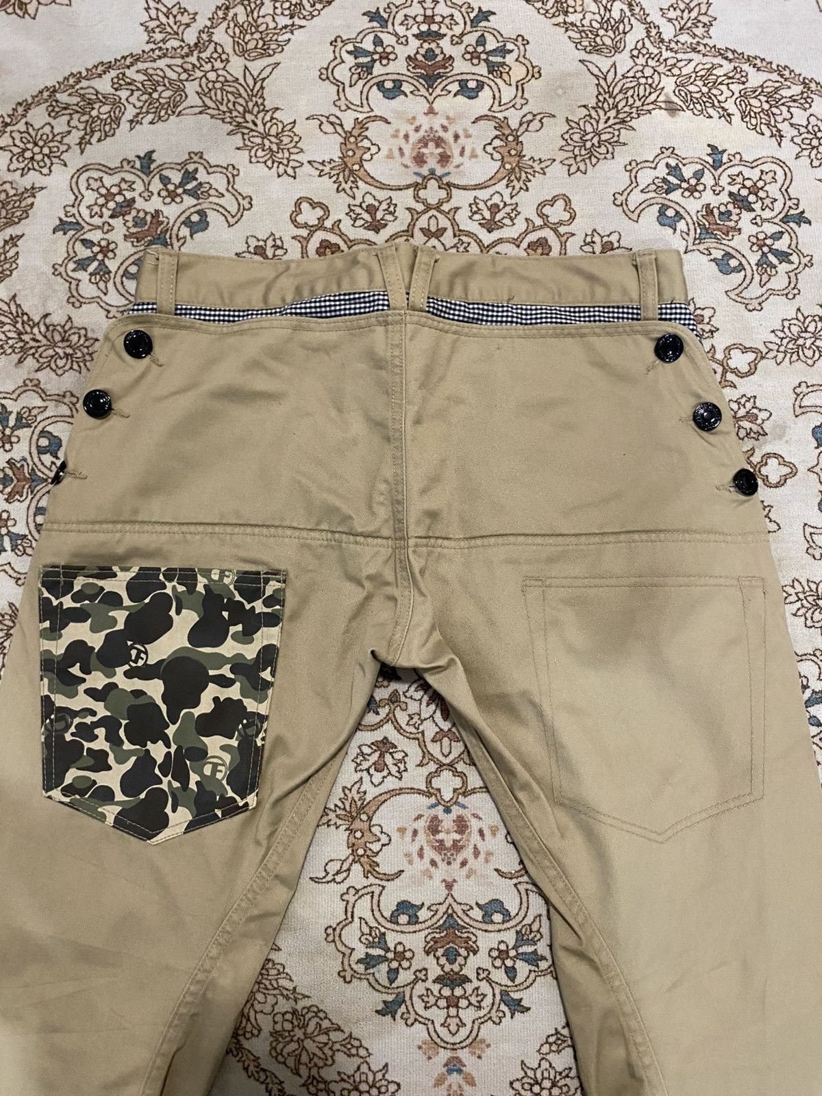 Japanese Brand × Vintage Vintage Double Focus Japan Camo Pocket Pants Size US 34 / EU 50 - 3 Thumbnail