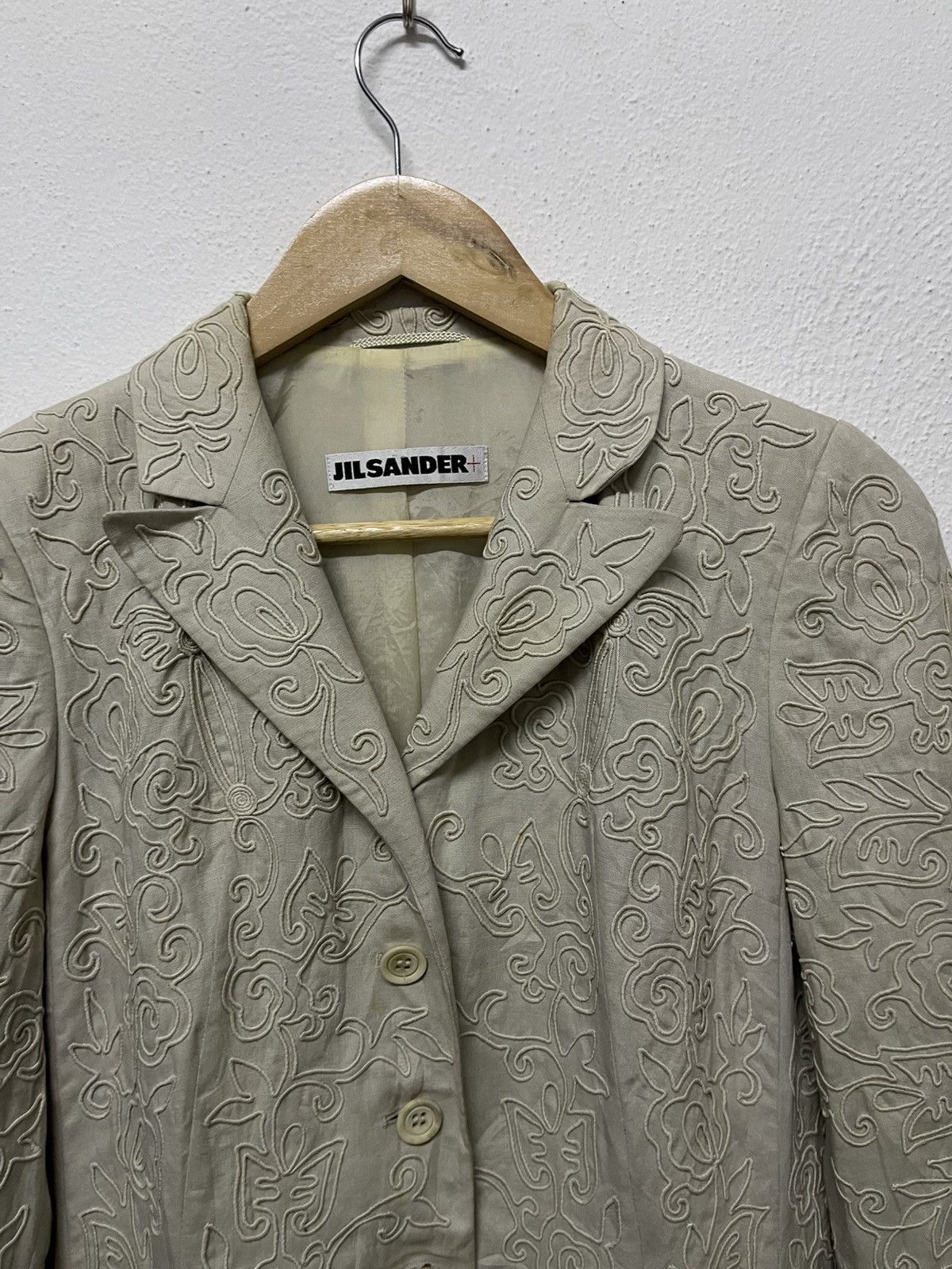 Jil Sander 1990s JIL SANDER EMBROIDERED FORMAL SUIT RARE DESIGN Size XS / US 0-2 / IT 36-38 - 8 Thumbnail