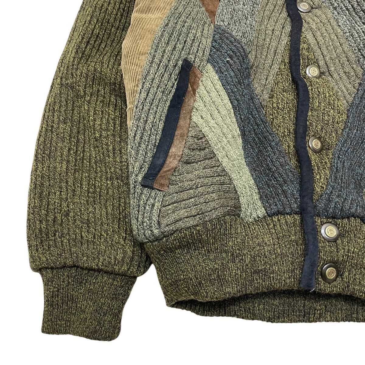 Coogi 💥Vintage Nicole St Gilles Paris Bomber Knit Pachtwork Style Size US M / EU 48-50 / 2 - 7 Thumbnail
