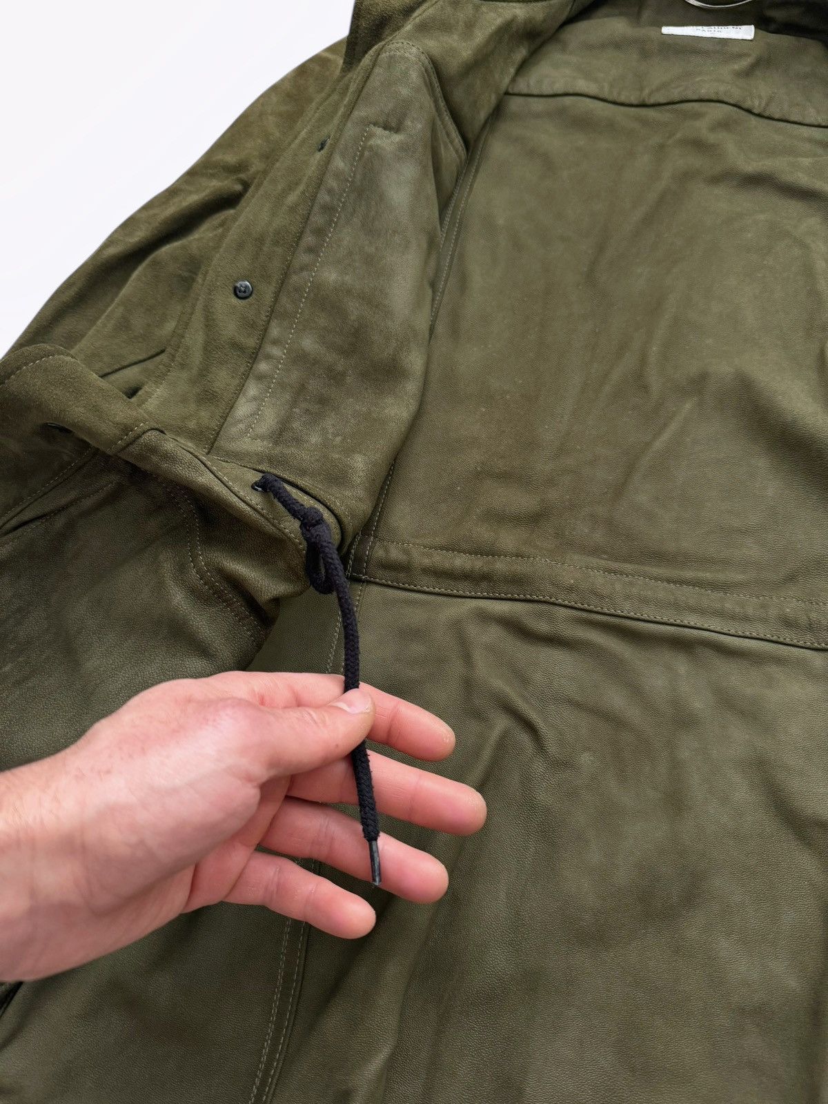 Saint Laurent Paris 2016 Hedi Era Goat Leather Military Army Jacket Size US M / EU 48-50 / 2 - 6 Thumbnail