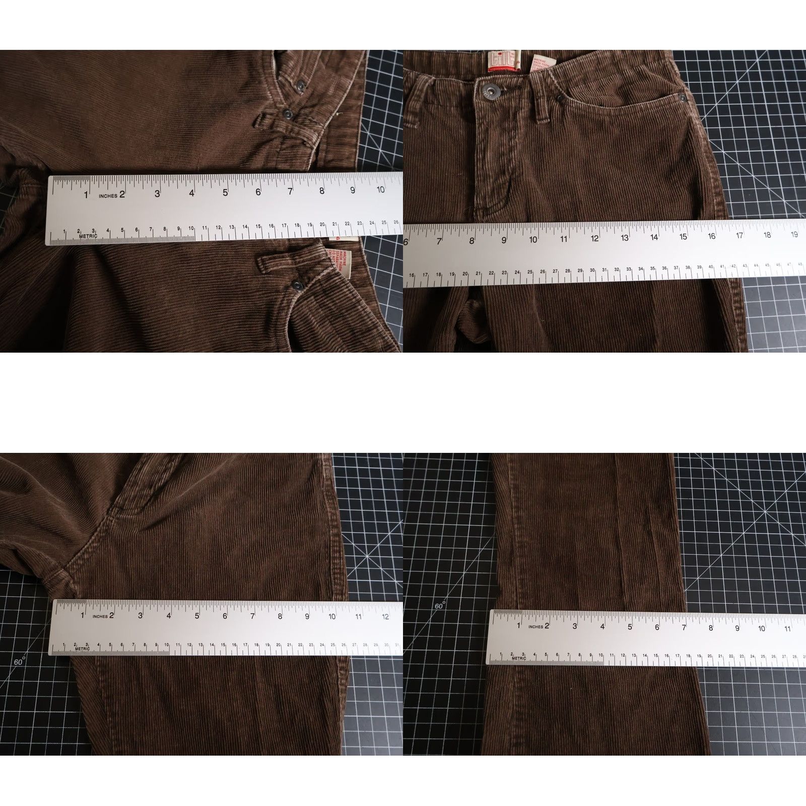 Vintage VINTAGE Tilt Corduroy Flared Pants Women's 1 Regular 28 x 30 Brown 80s Retro Boho Hip​pie Pants Size 28" / US 6 / IT 42 - 8 Thumbnail