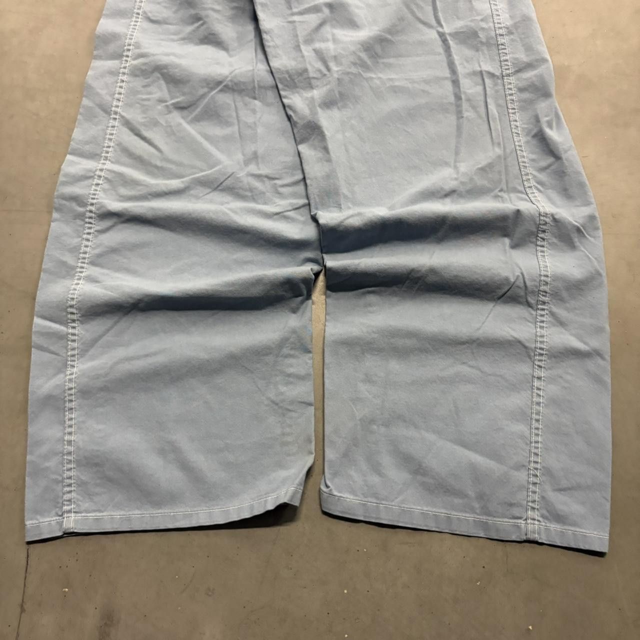 Vintage Crazy Vintage Y2K 2000s Baggy Wideleg Light Blue Sweatpants! Size US 42 / EU 58 - 3 Thumbnail