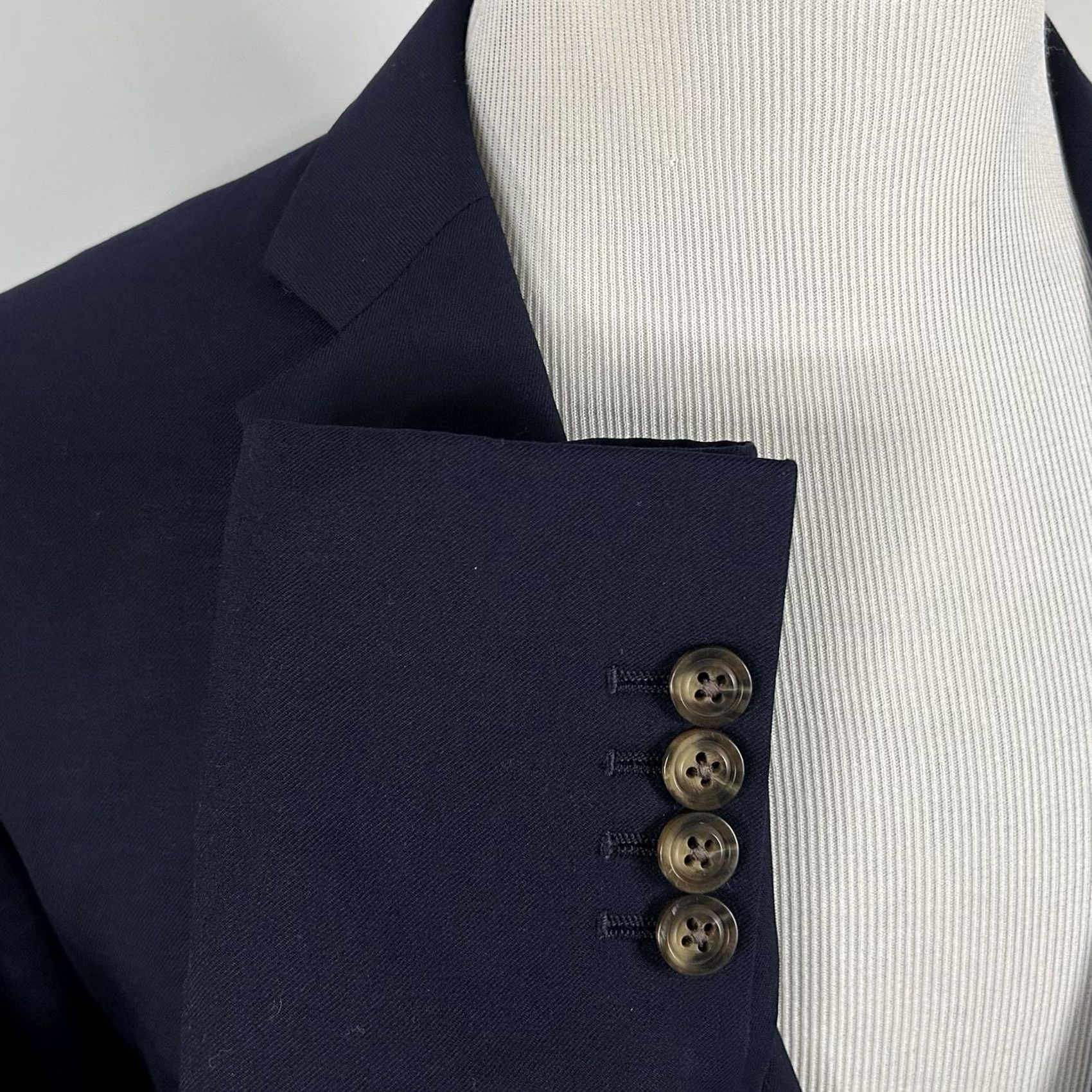 Vintage Indochino Sport Coat 44R Wool Blue Paisley Lined Two Button Vented Dress Jacket, Regular, Men Size US S / EU 44-46 / 1 - 5 Thumbnail