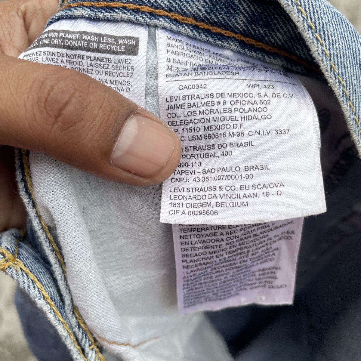 Levi's Vintage Levis Lot 511 Denim Size US 34 / EU 50 - 6 Thumbnail