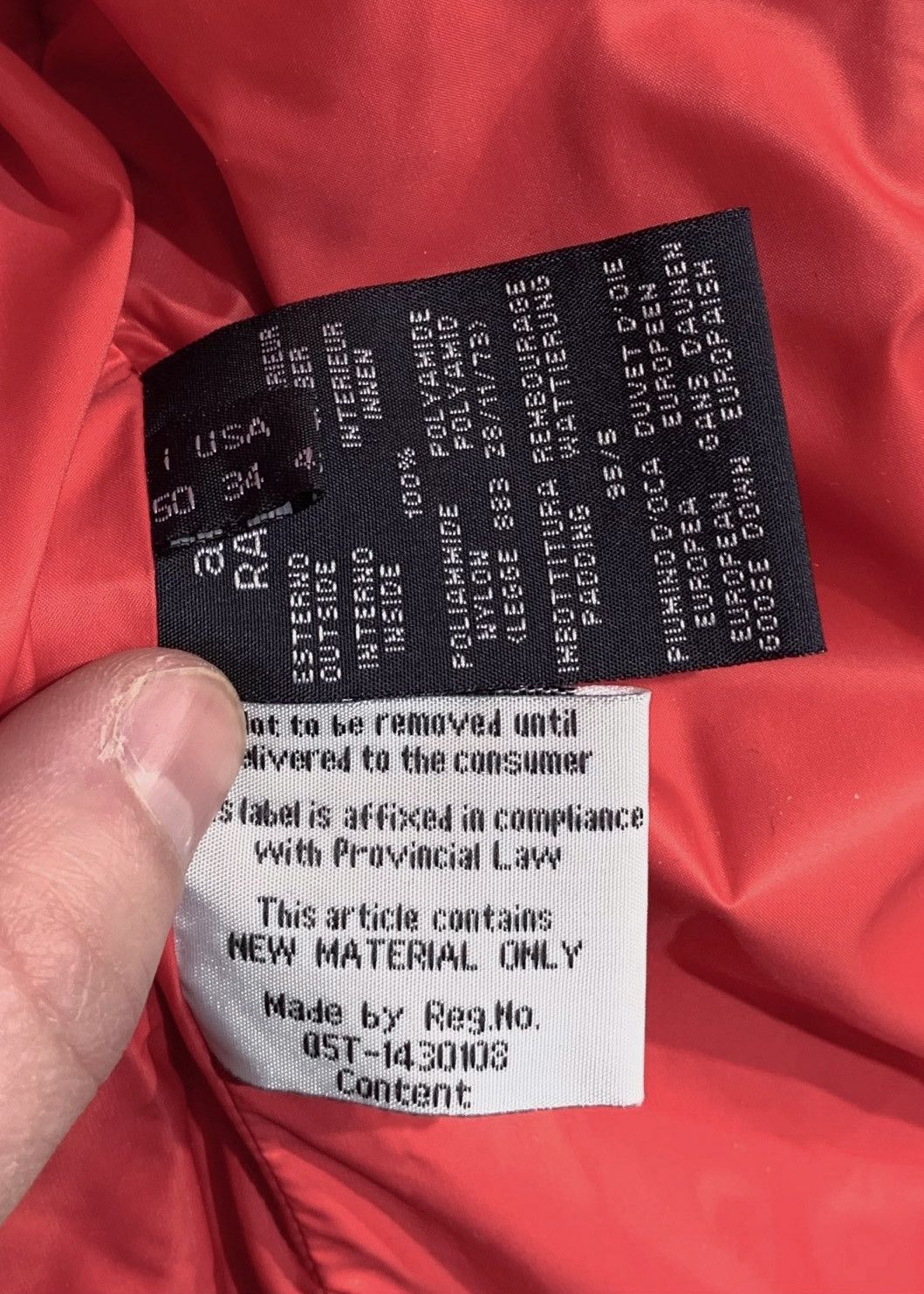 Add Add Red Down Filled Puffer Bomber Jacket Size US M / EU 48-50 / 2 - 9 Thumbnail