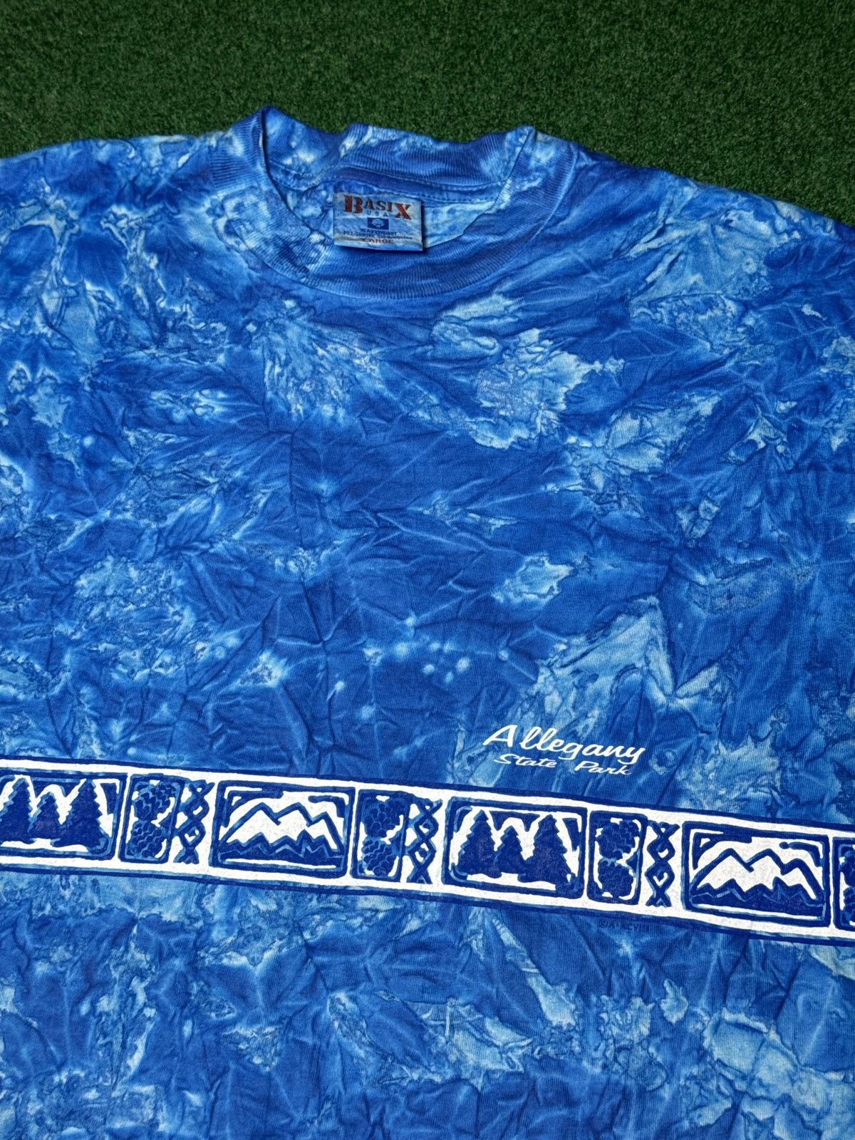 Vintage Vintage 90s Alleghany State Park M/L 19x30 Tie Dye T Shirt Size US L / EU 52-54 / 3 - 2 Thumbnail